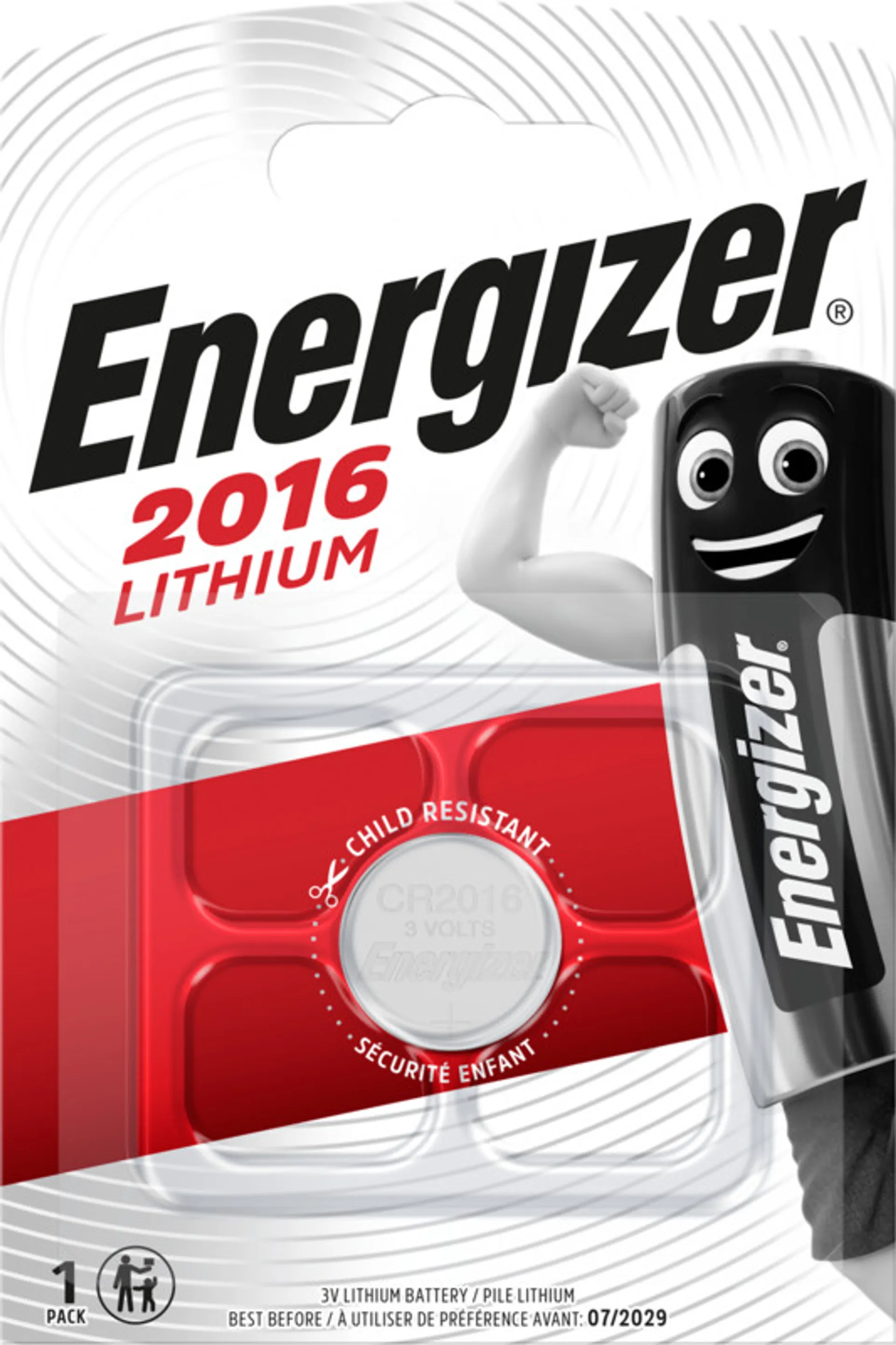 Energizer paristo nappi lithium CR2016 3v 1-kpl
