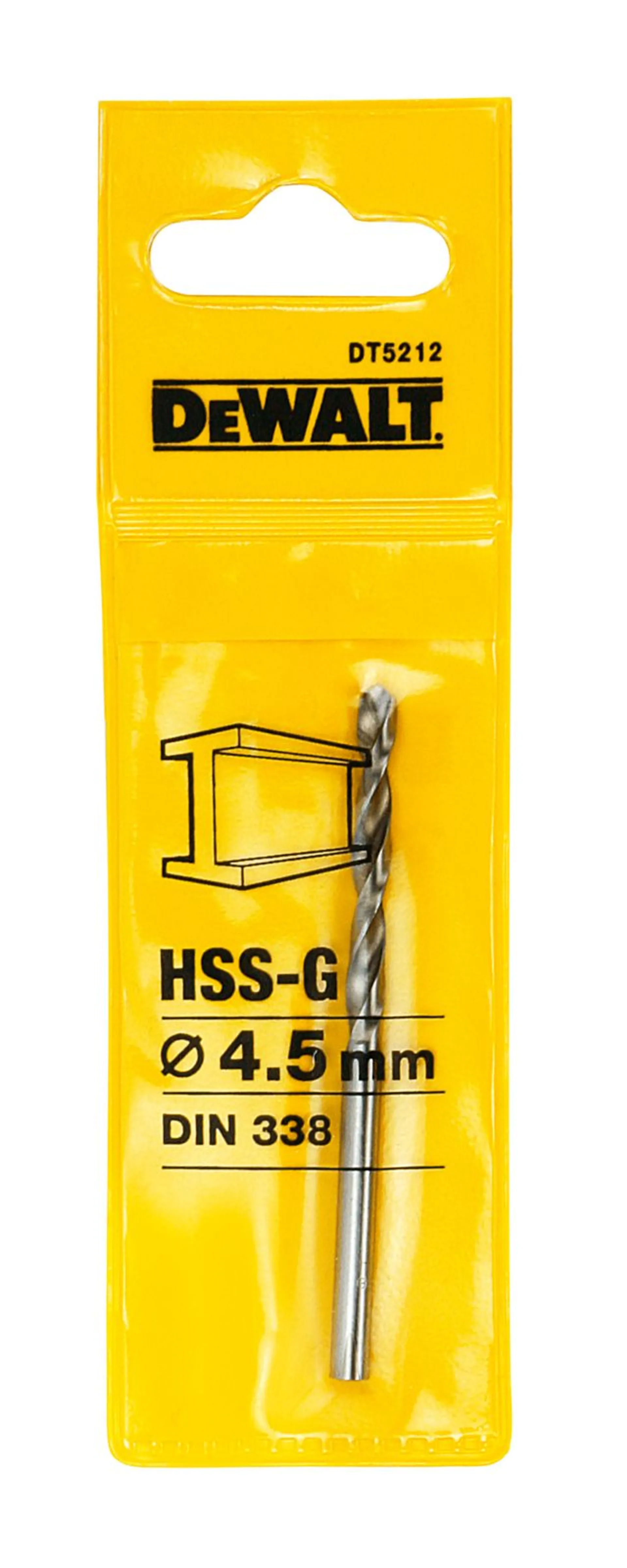 DeWalt metalliporanterä HSS-G 4,5x80 mm - 2