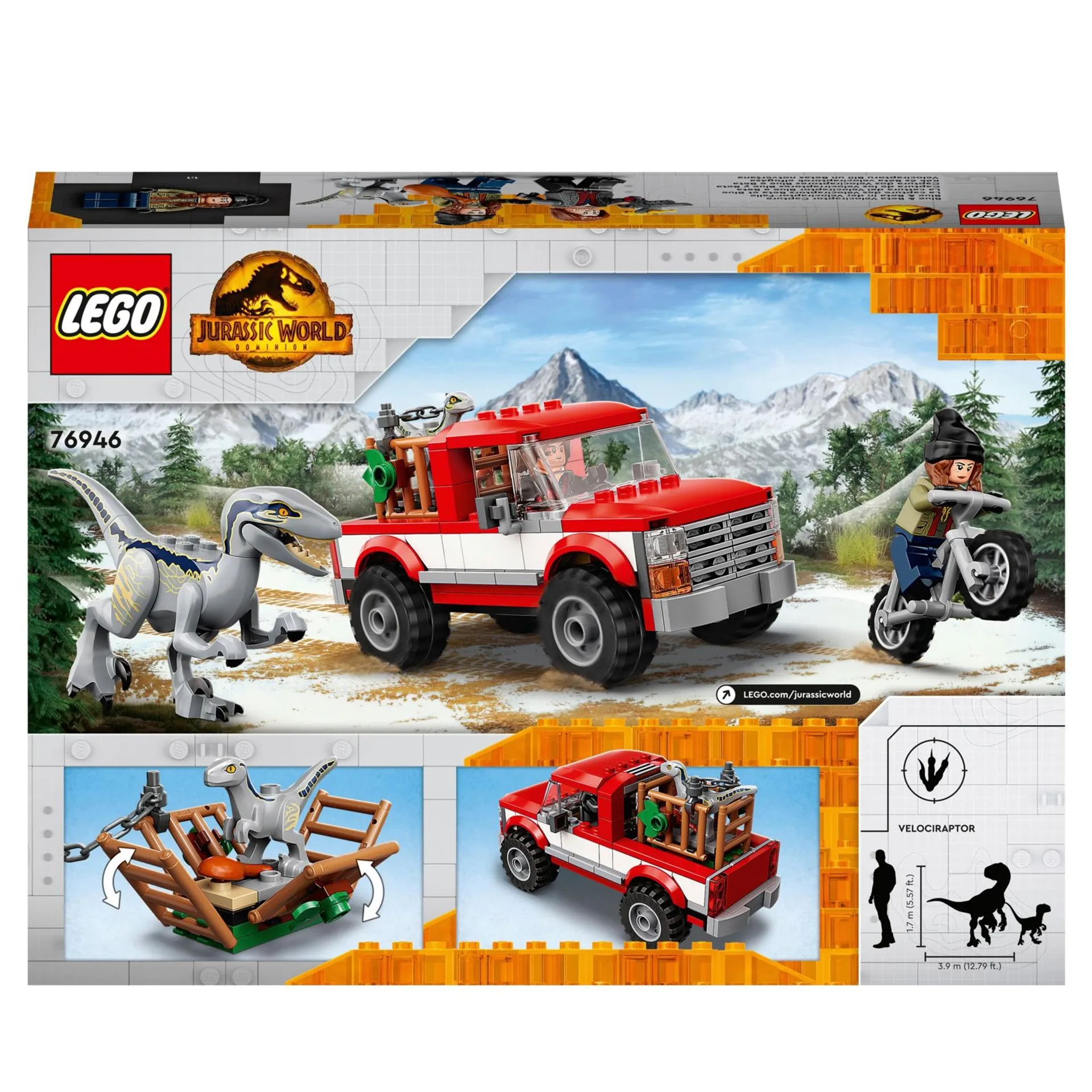 LEGO® Jurassic World™ 76946 Velociraptorit Blue ja Beta jäävät kiikkiin - 5
