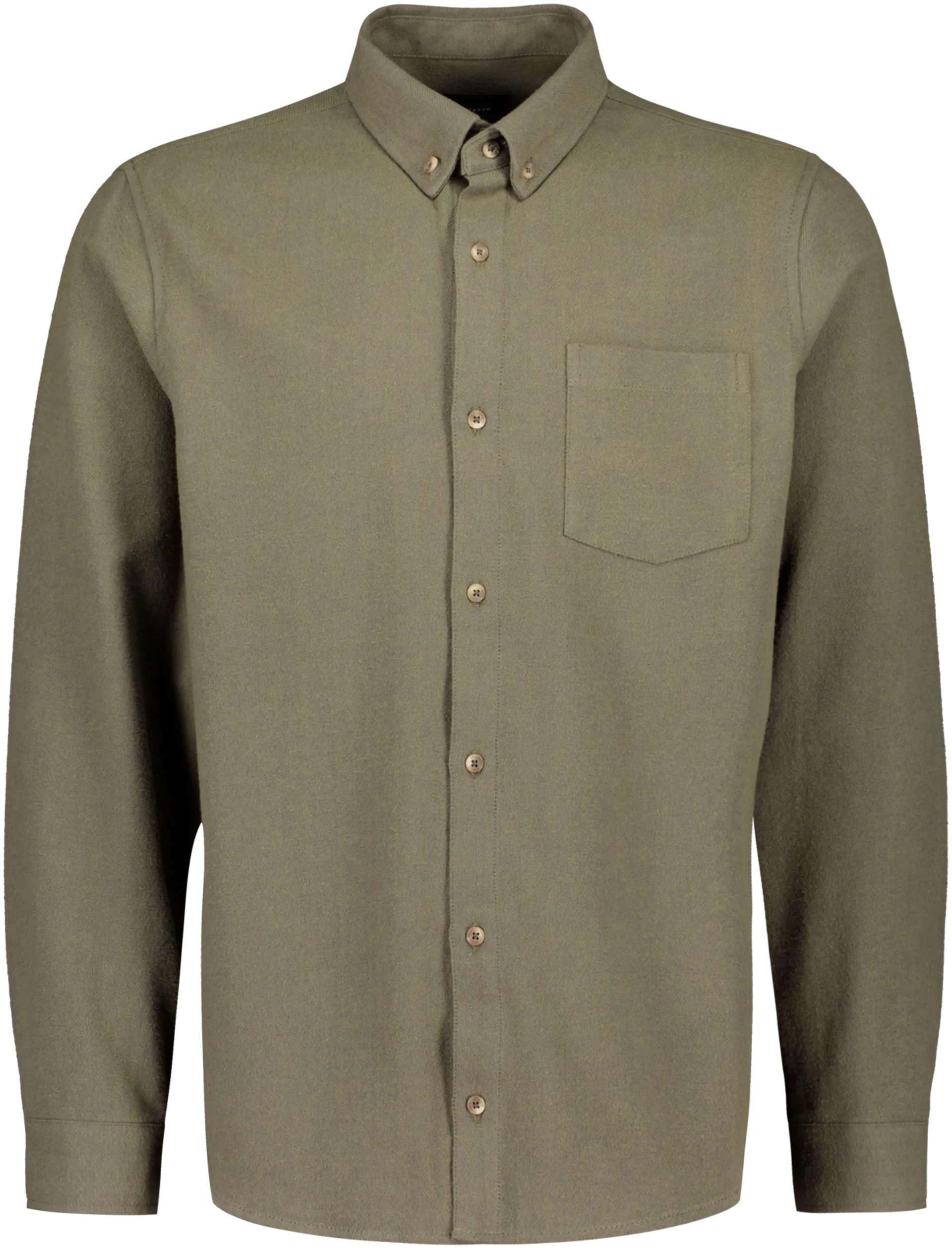 Finlayson miesten flanellipaita - Olive green - 1