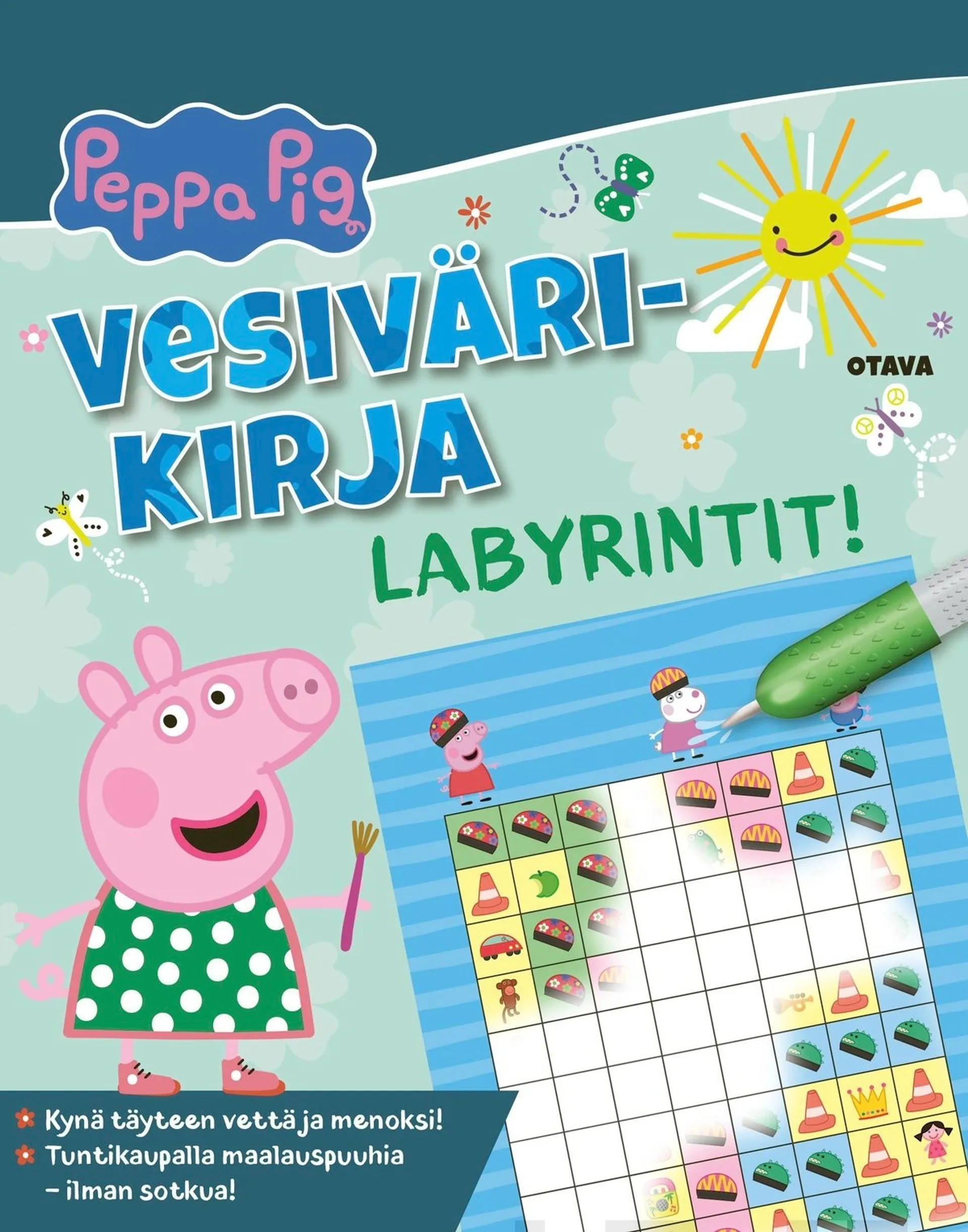 Pipsa Possu - Vesivärikirja Labyrintit!