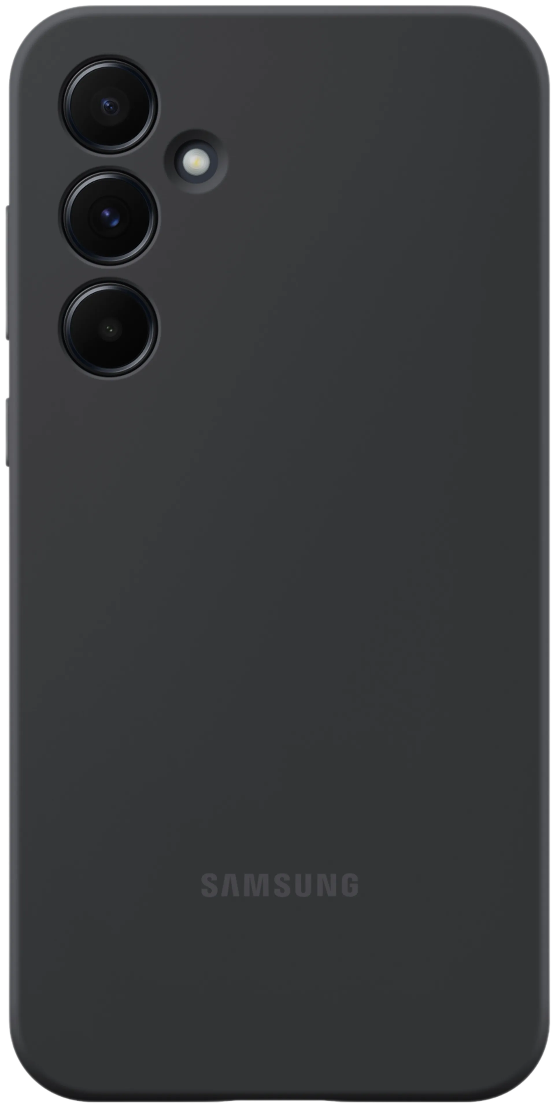 Samsung Galaxy A55 silicone case musta silikonikuori - 1