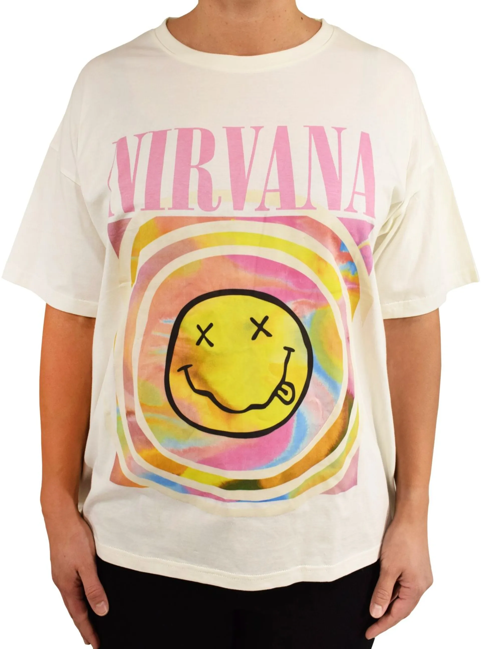 Nirvana naisten rock t-paita - WHITE