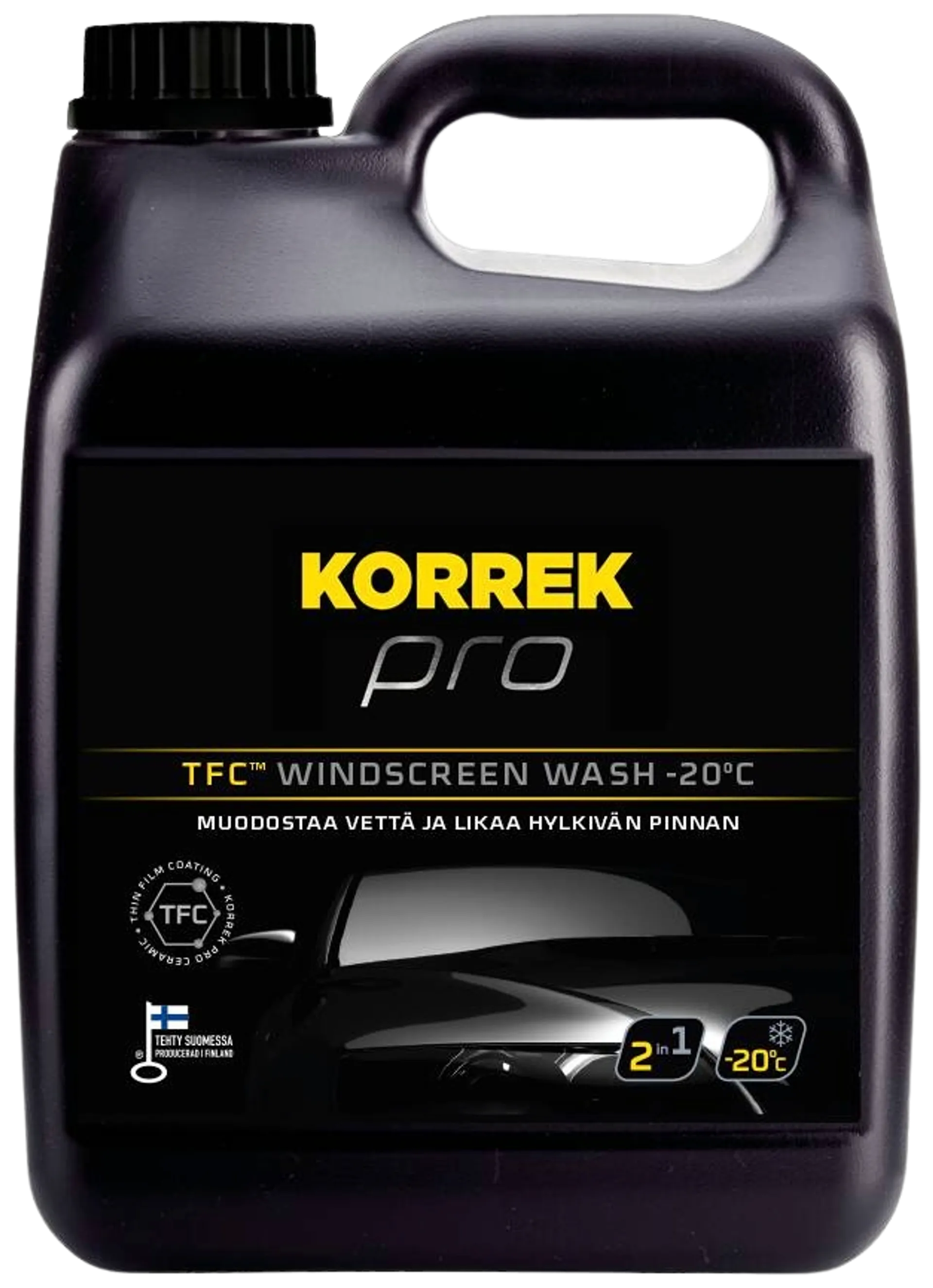 Korrek Pro pinnoittava lasinpesuneste 3L -20