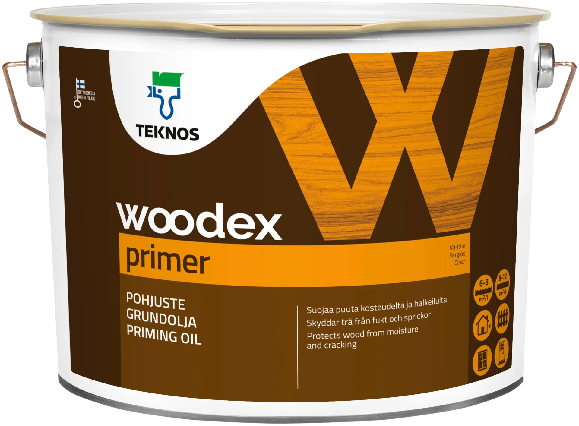 Teknos pohjuste Woodex Primer 10 l väritön