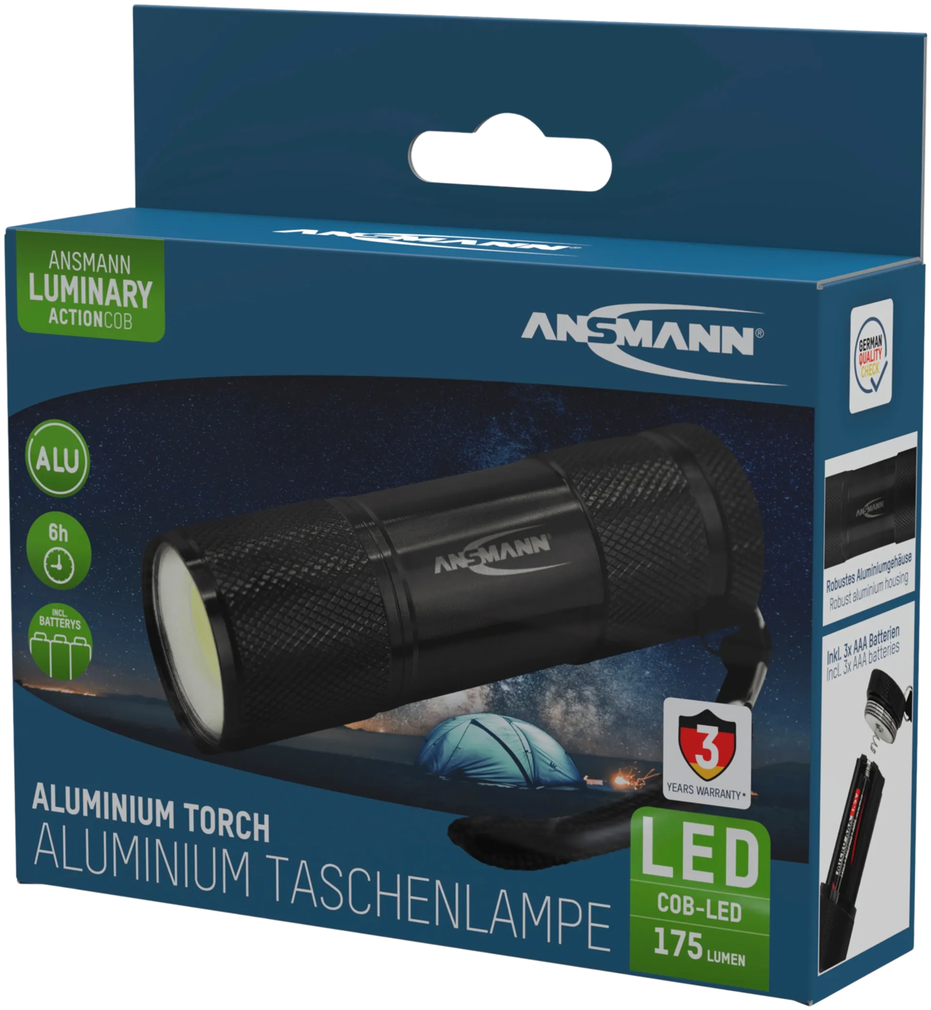 Ansmann Action COB LED taskulamppu - 3