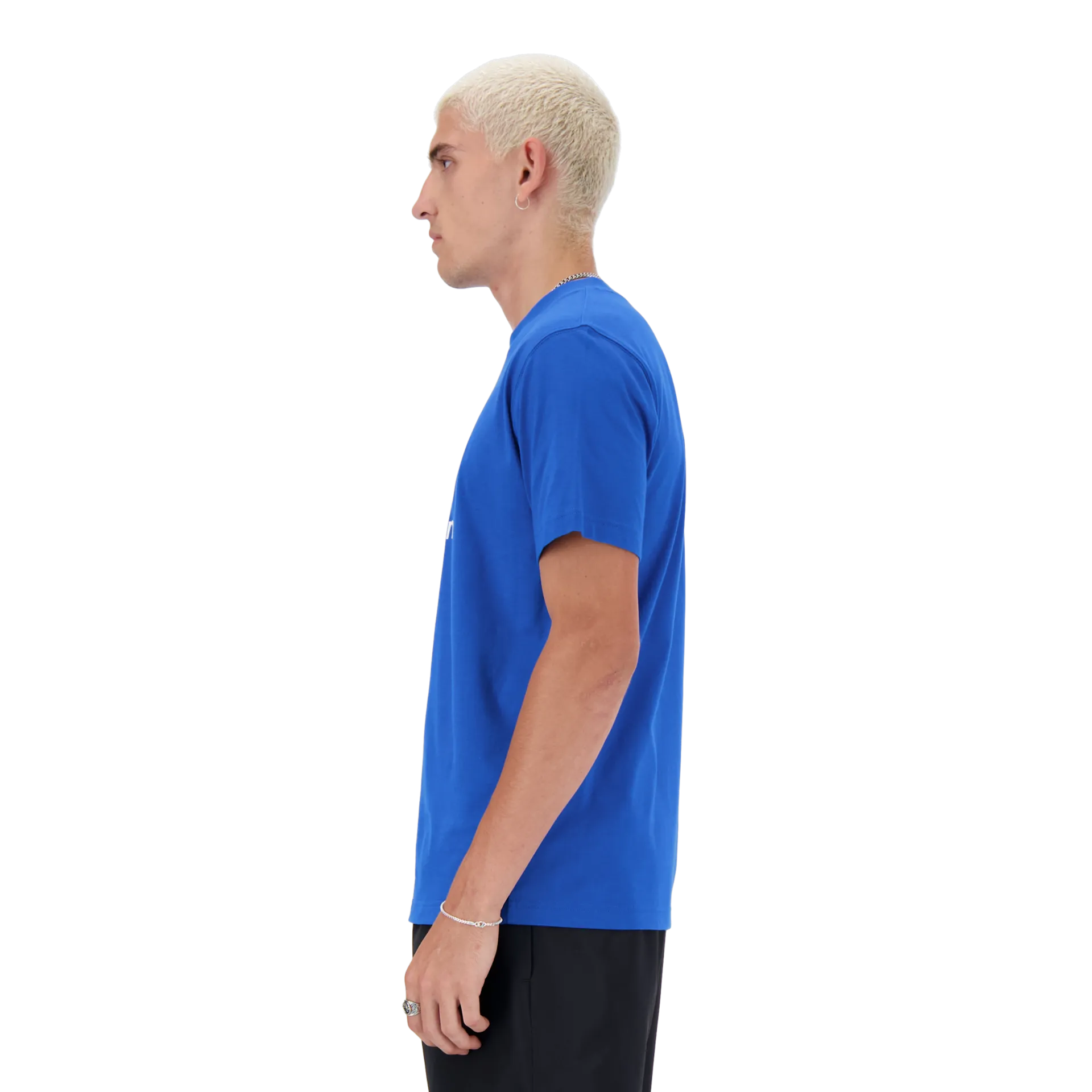 New Balance miesten t-paita Stacked Logo - BLUE OASIS - 2