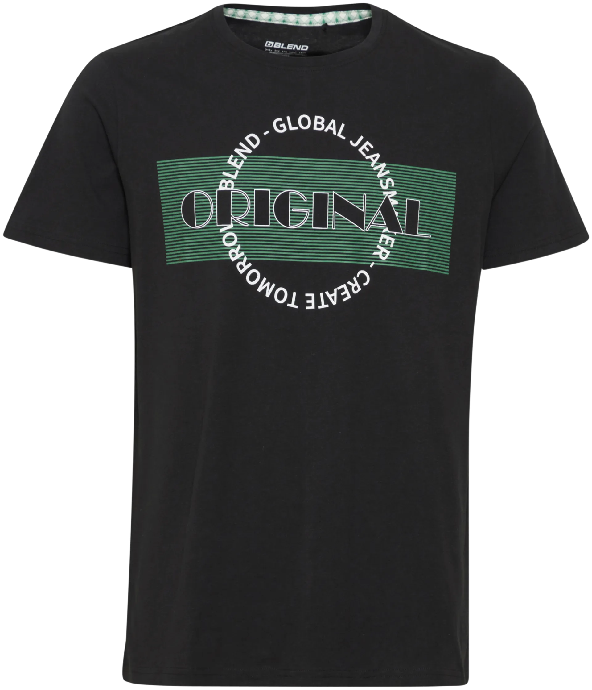 Blend miesten t-paita Original stripe logo - BLACK - 1