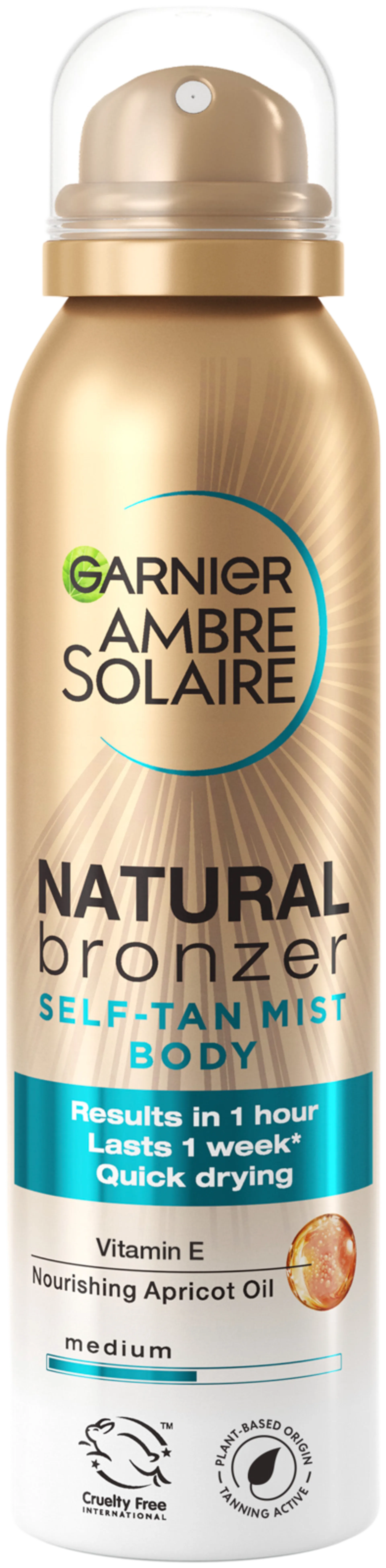 Garnier Ambre Solaire Natural Bronzer itseruskettava suihke vartalolle 150ml