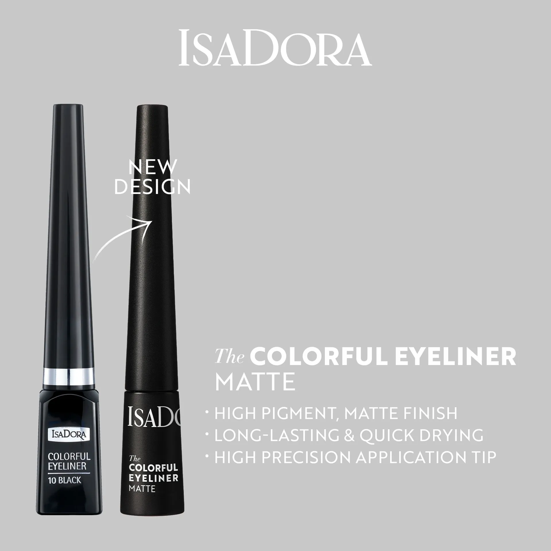 IsaDora The Colorful Eyeliner Dark Brown nestemäinen silmänrajauskynä 2,5 ml - Dark brown - 4