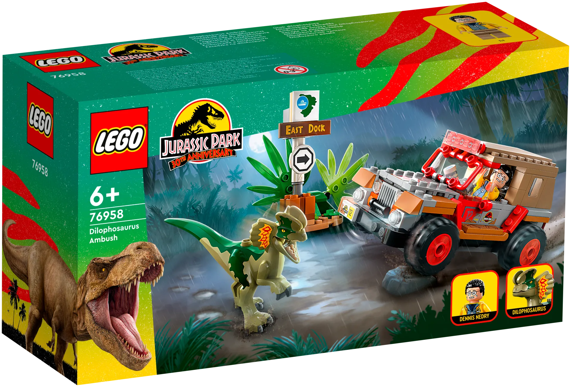 LEGO® Jurassic World 76958 Dilophosauruksen väijytys - 2