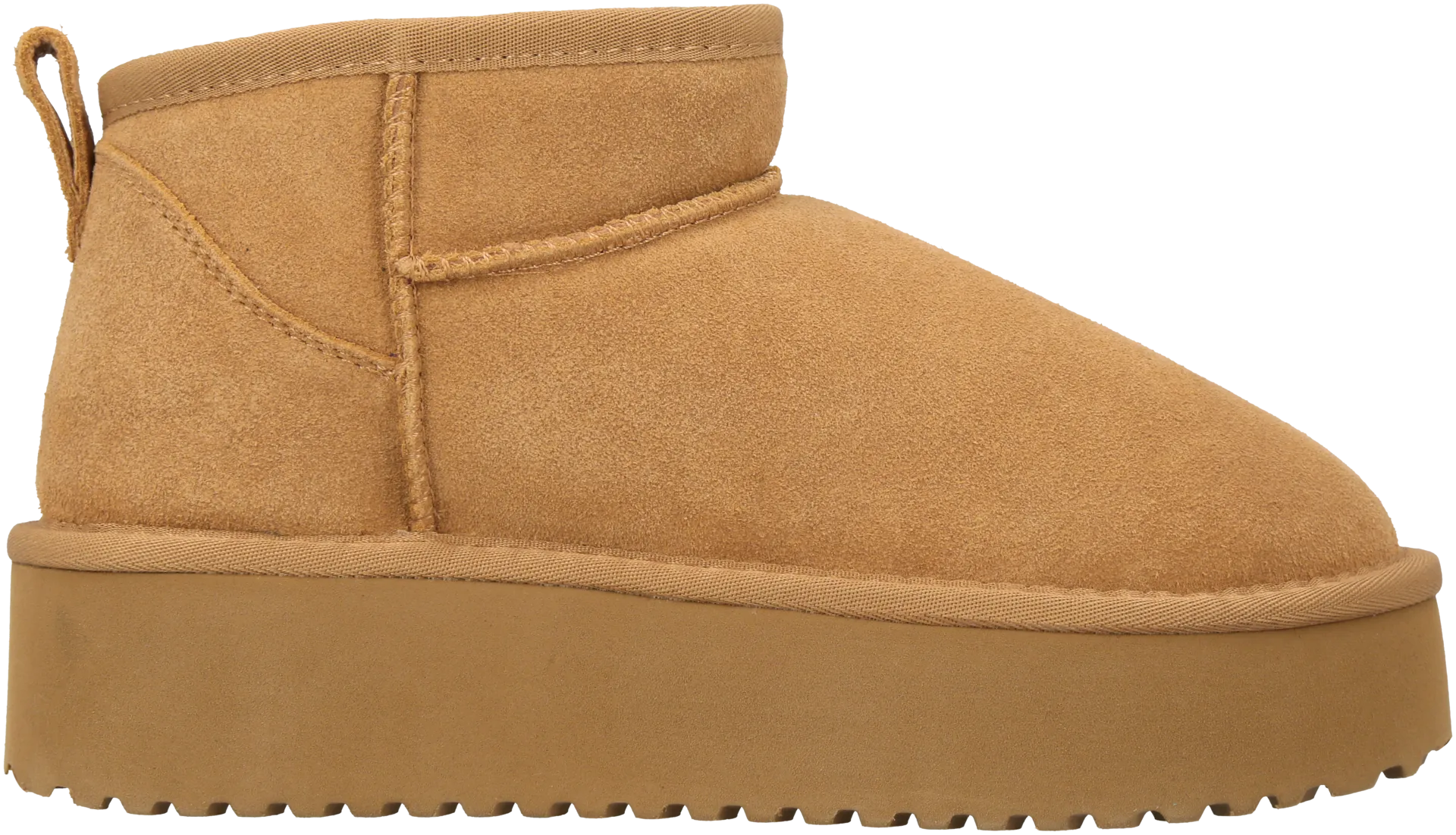 WKLY. naisten nilkkurit Rebecca - Camel Suede - 1