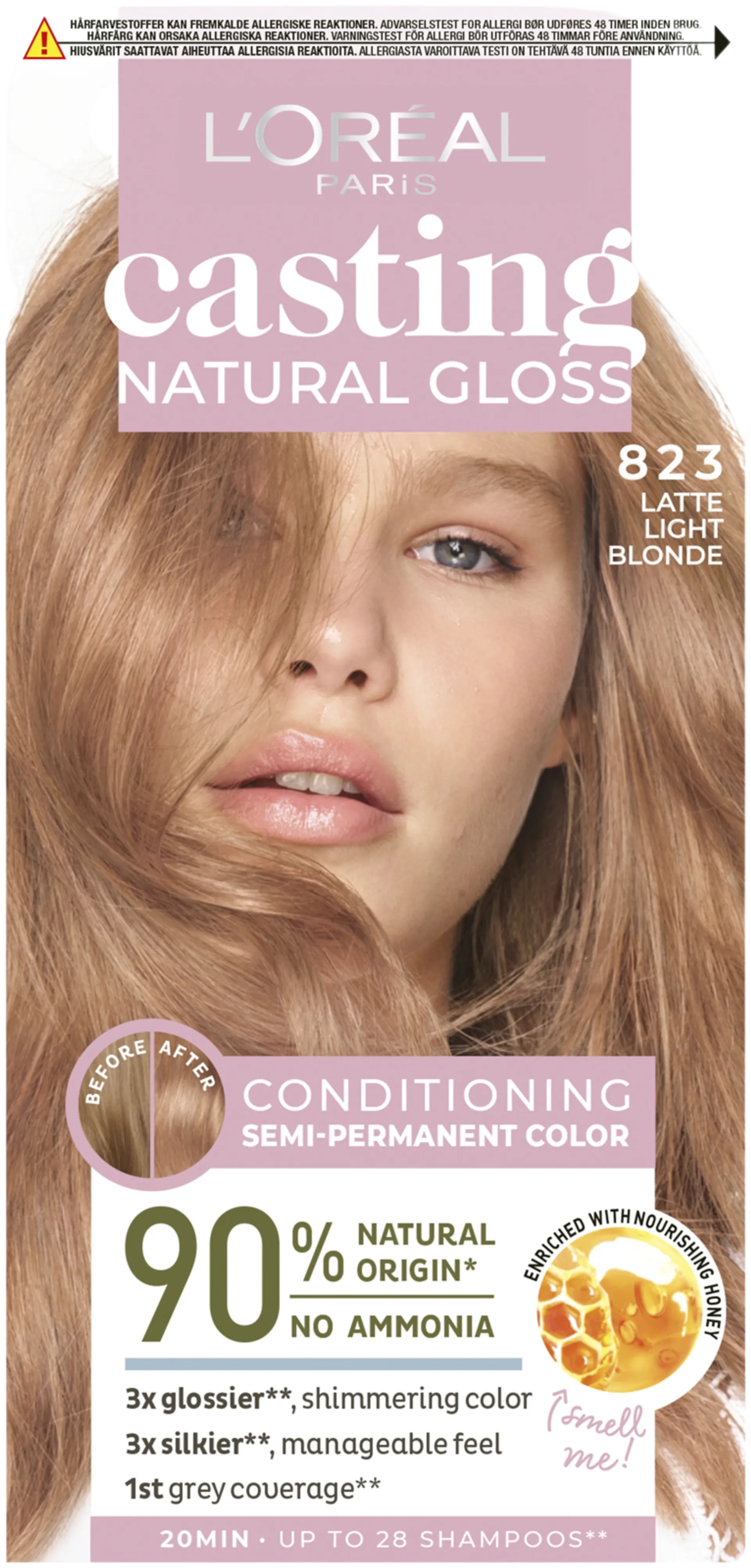 L'Oréal Paris Casting Natural Gloss 923 Light Blonde Sucre kevytväri 1kpl - 1