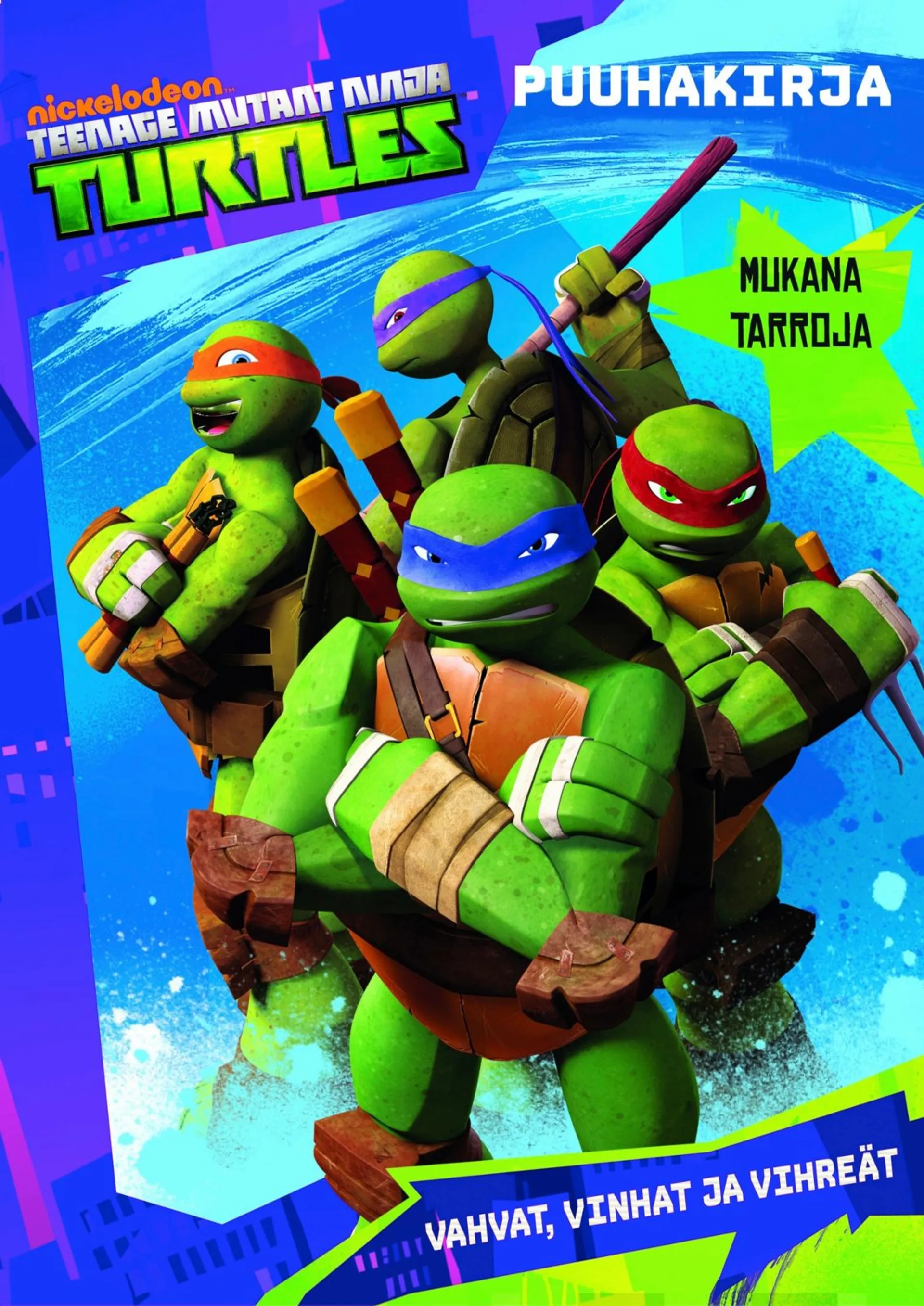 Turtles - Vahvat, vinhat ja vihreät puuhakirja