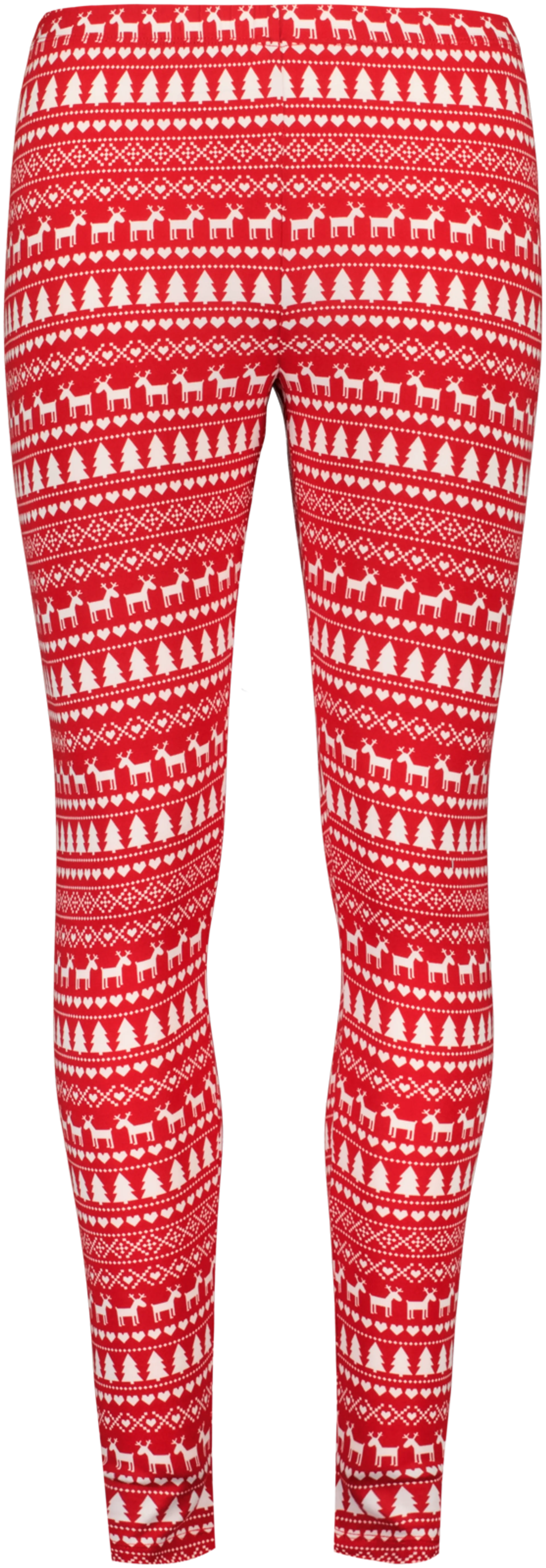 Ugly Christmas naisten kuosilliset trikooleggingsit IL35969 - RED