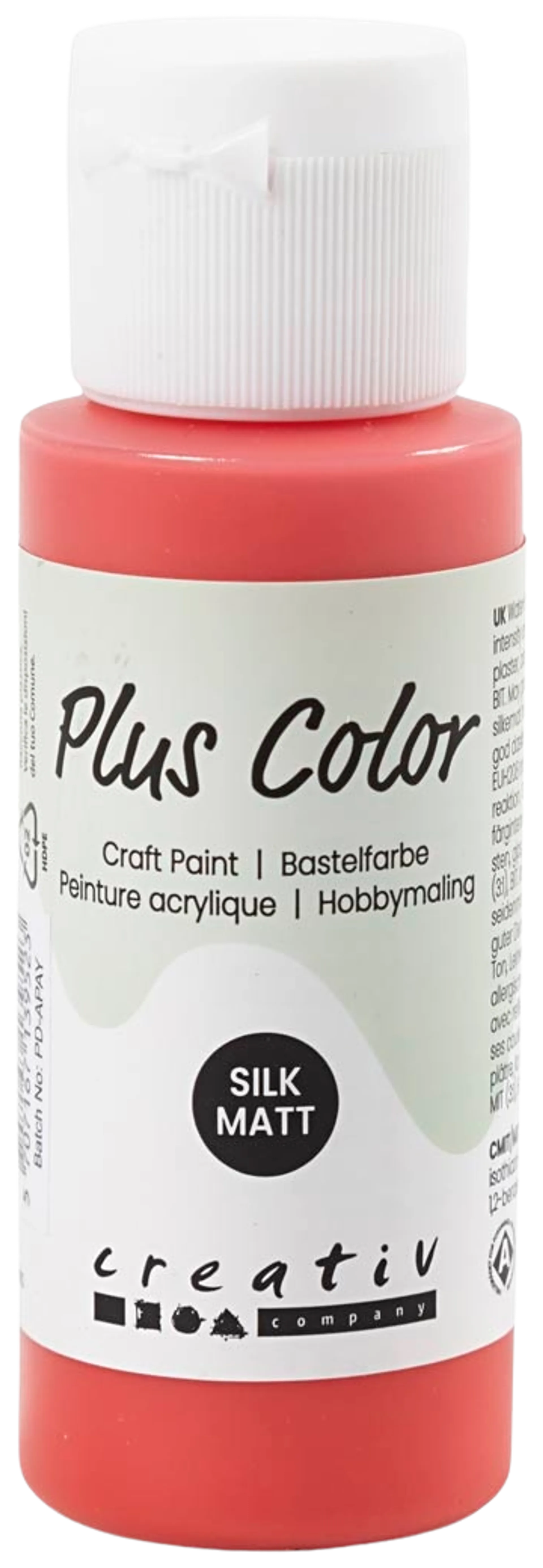 Plus Color askartelumaali 60 ml punainen