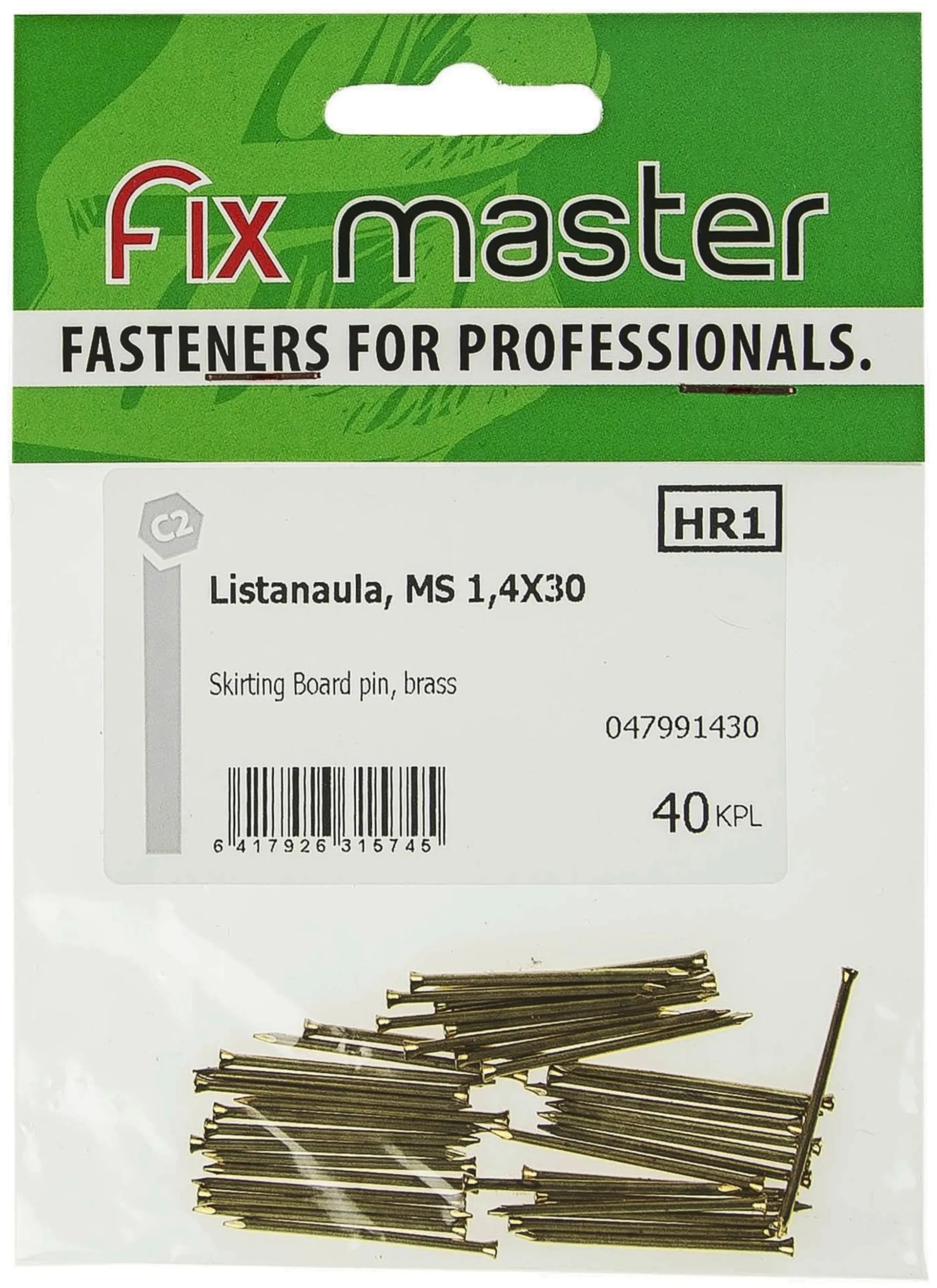 Fix Master listanaula messinki 1,4X30 40kpl