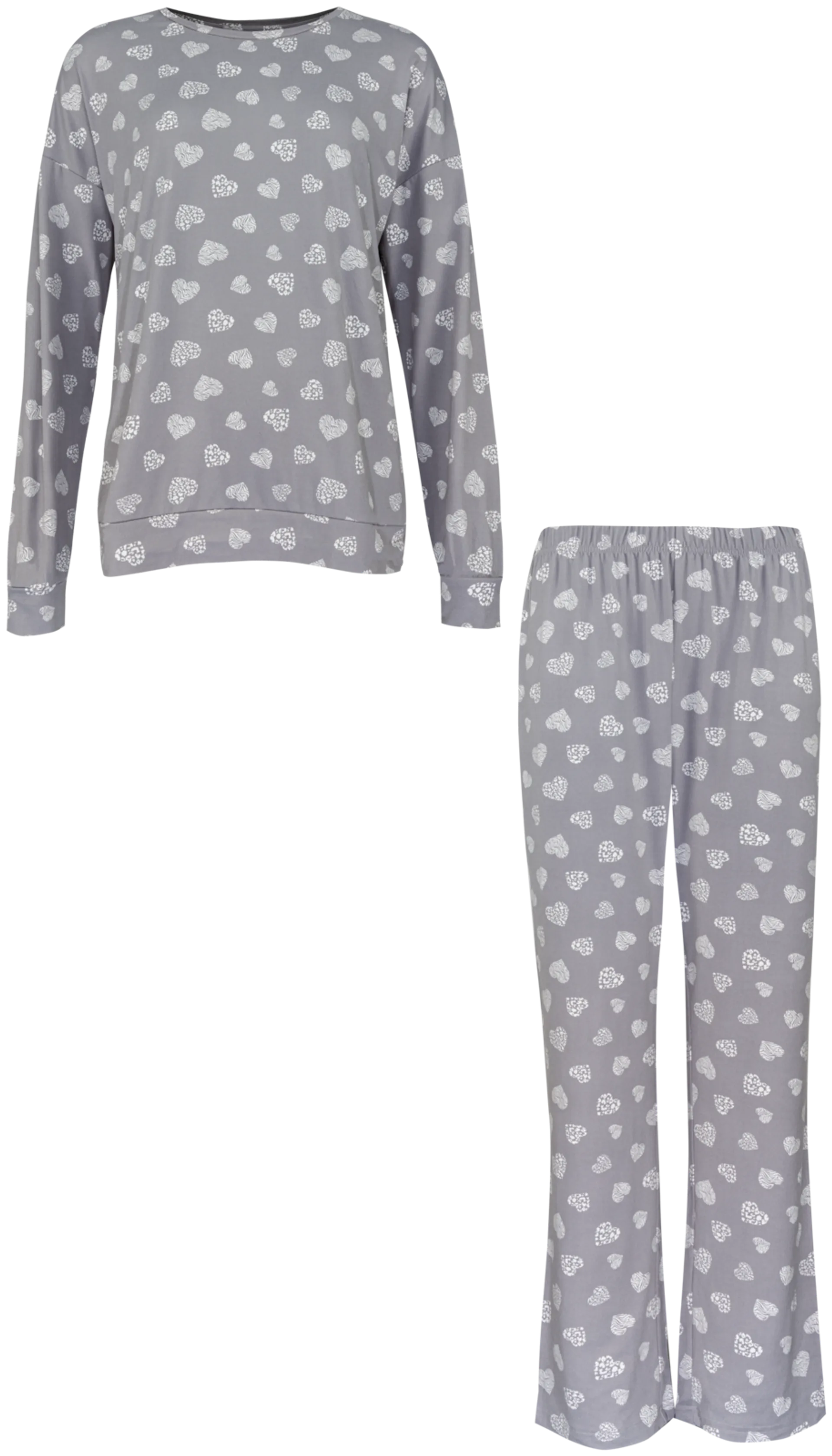 TEX naisten pyjama I973897 - grey light - 1