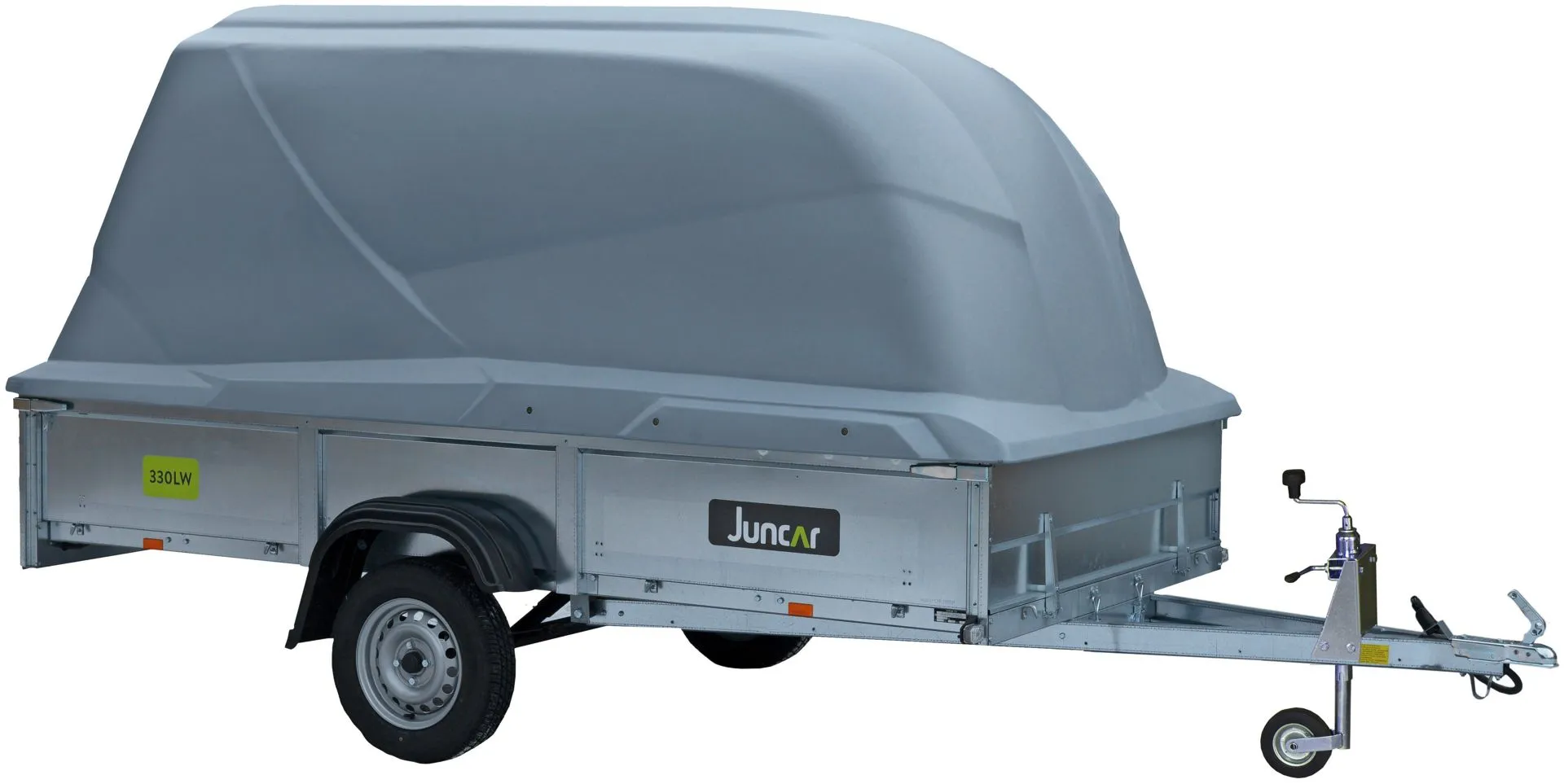 Juncar 330LW perävaunu kuomulla (harmaa)