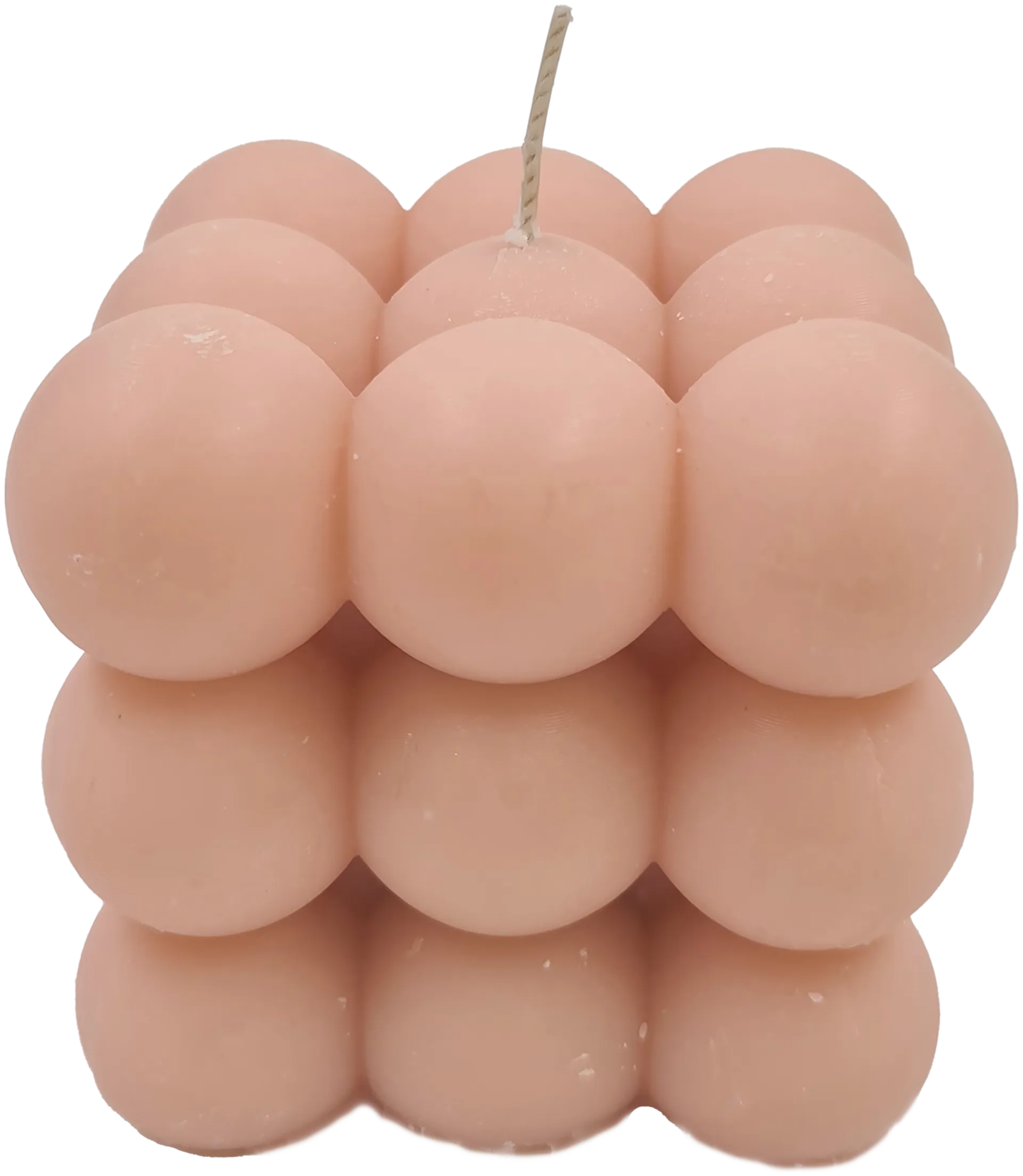 Neliskulmainen kynttilä rypsisekoitus pinkki 8x8x7.5 cm