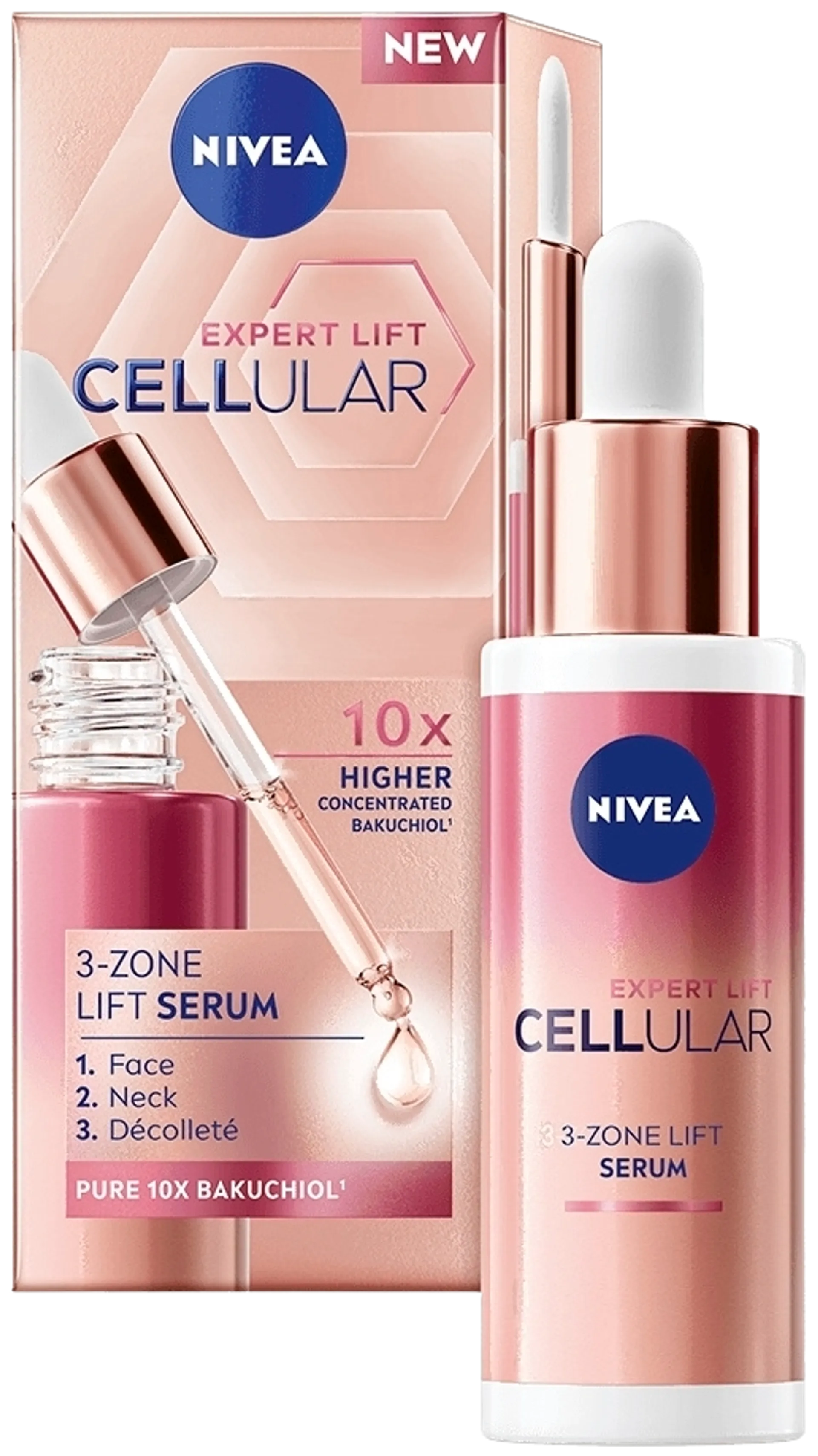 NIVEA 30ml Cellular Expert Lift 3-zone Lift Serum -kasvoseerumi - 3