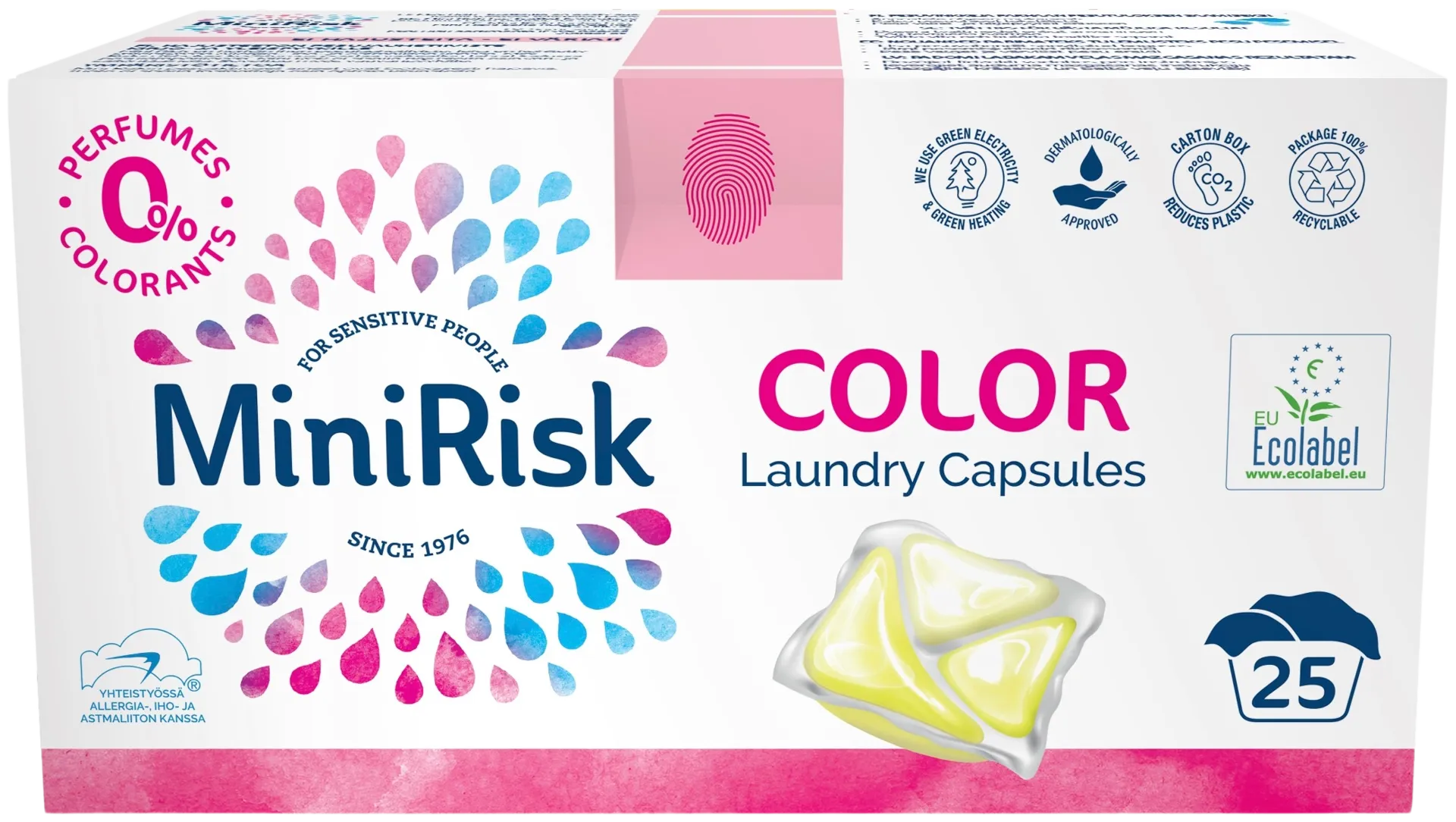 Mini Risk Color pyykinpesukapseli 25 kpl