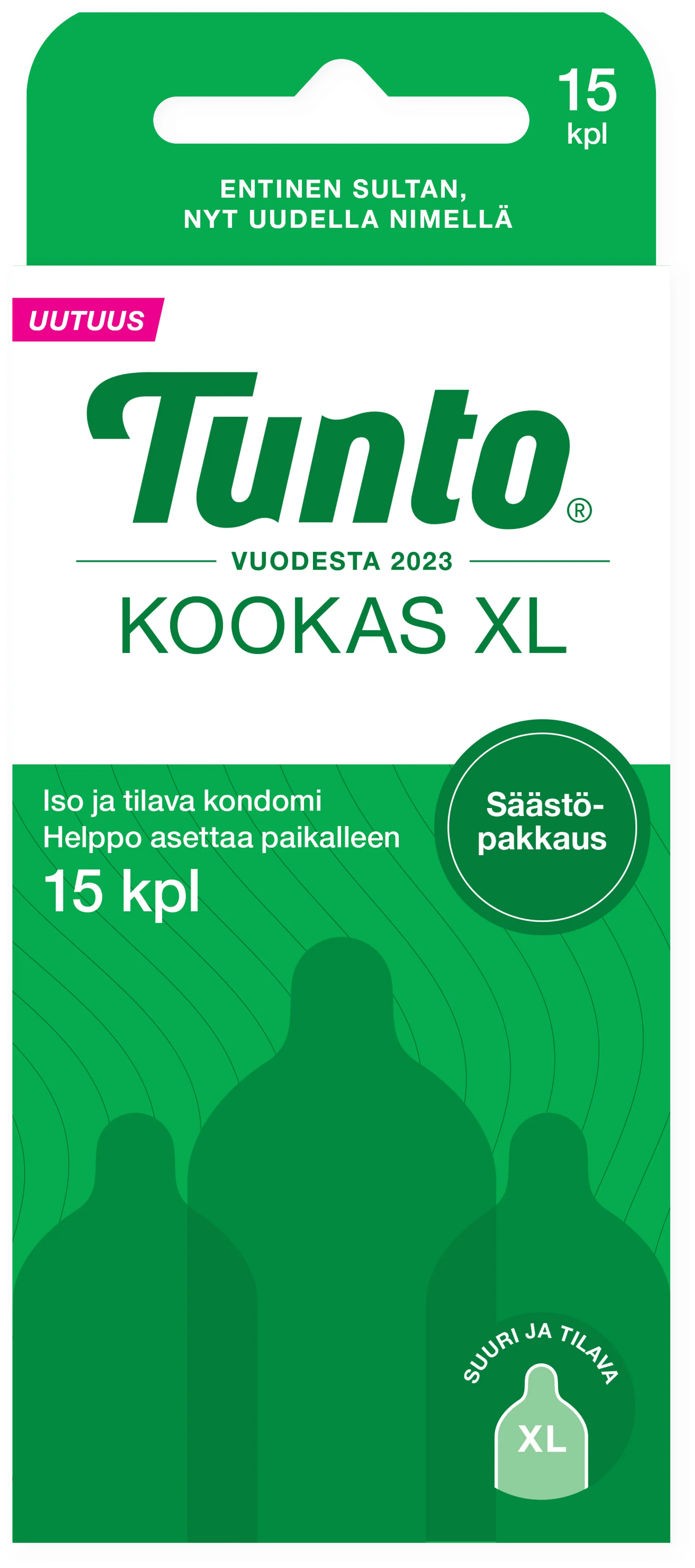 Tunto Kookas XL kondomi 15kpl