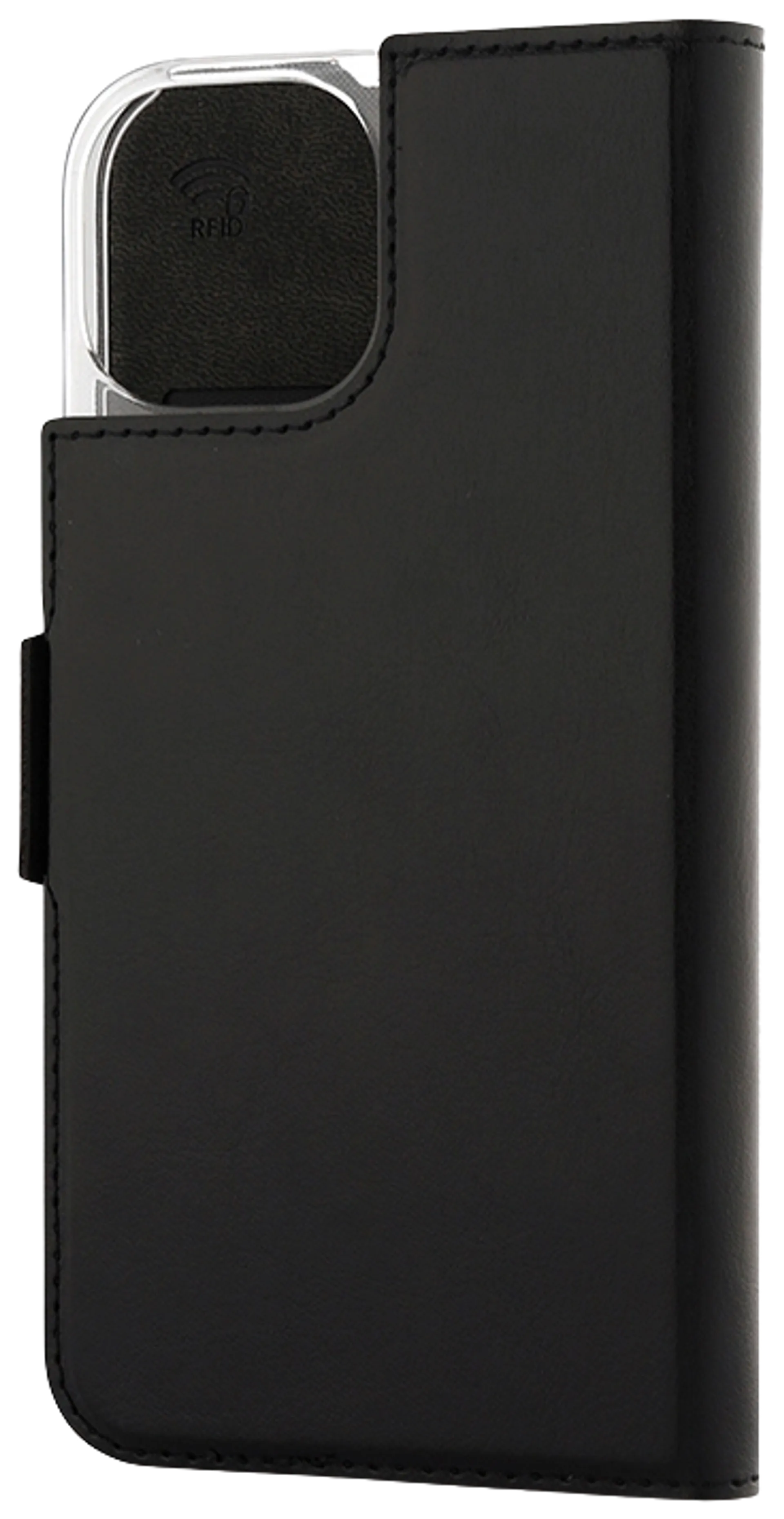 Wave MagSafe -yhteensopiva Book Case, Apple iPhone 15, Musta - 3