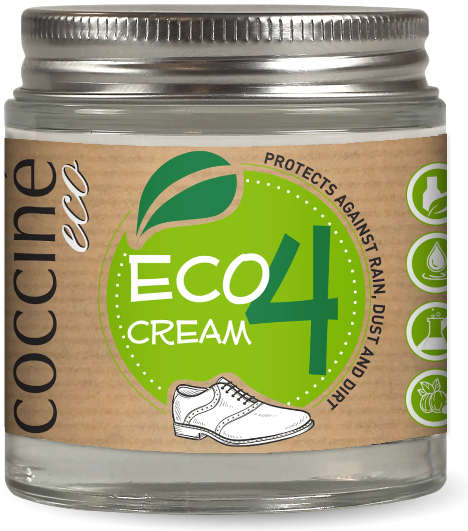 Coccine Eco kenkävoide nahalle, väritön 100 ml