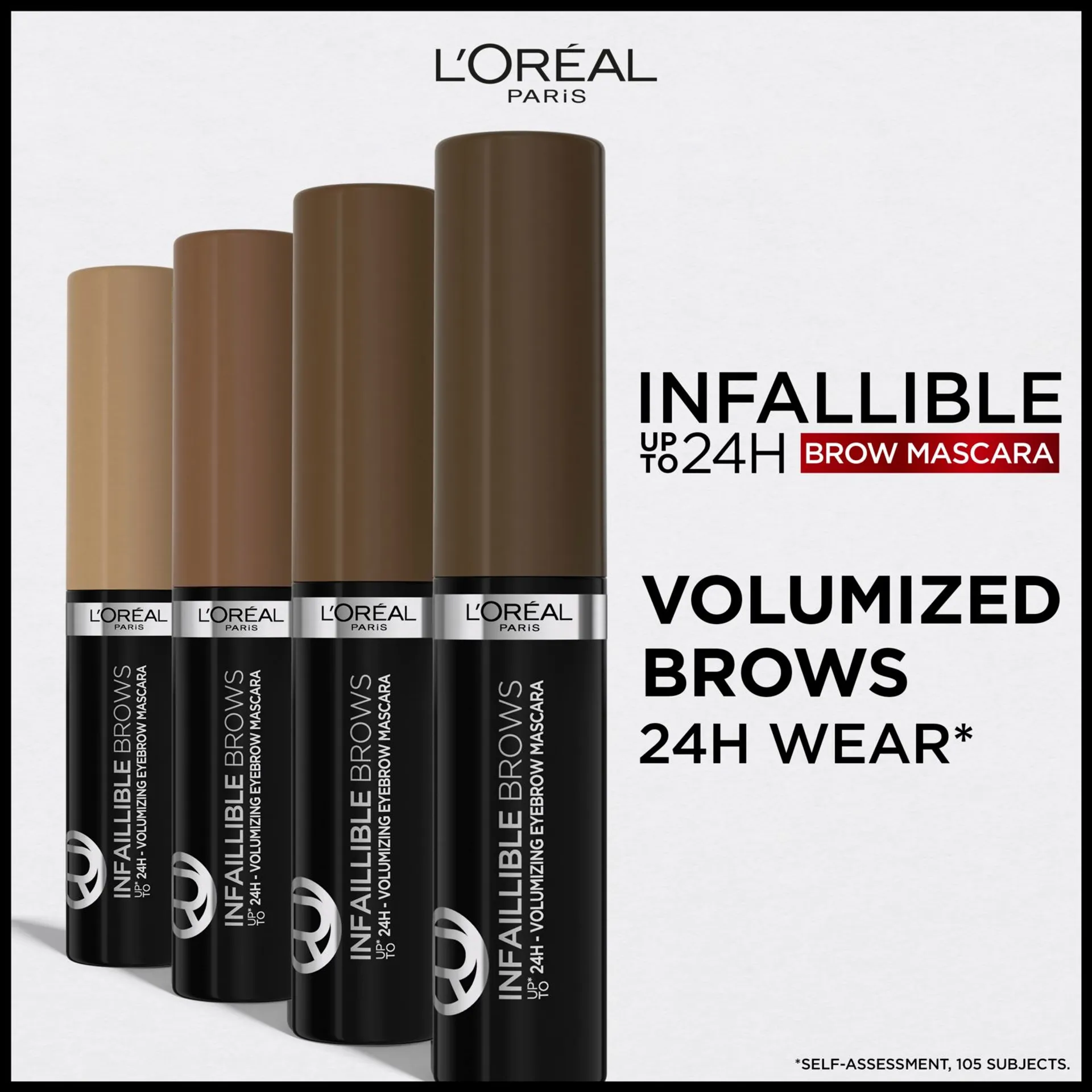 L'Oréal Paris Infaillible Brows 24H Volumizing Eyebrow 5.0 Light Brunette kulmamaskara 5ml - 7
