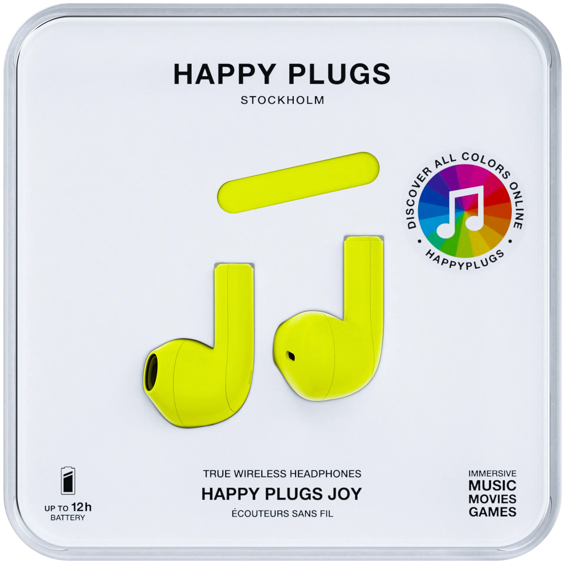 Happy Plugs Bluetooth nappikuulokkeet Joy keltainen - 11