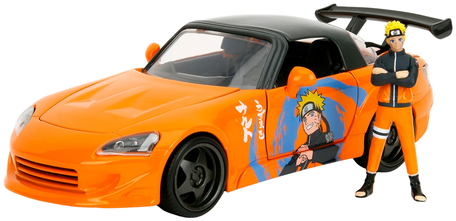 Jada Naruto Shippuden: Naruto ja 2001 Honda S2000, 20 cm, 1:24, die-cast - 2