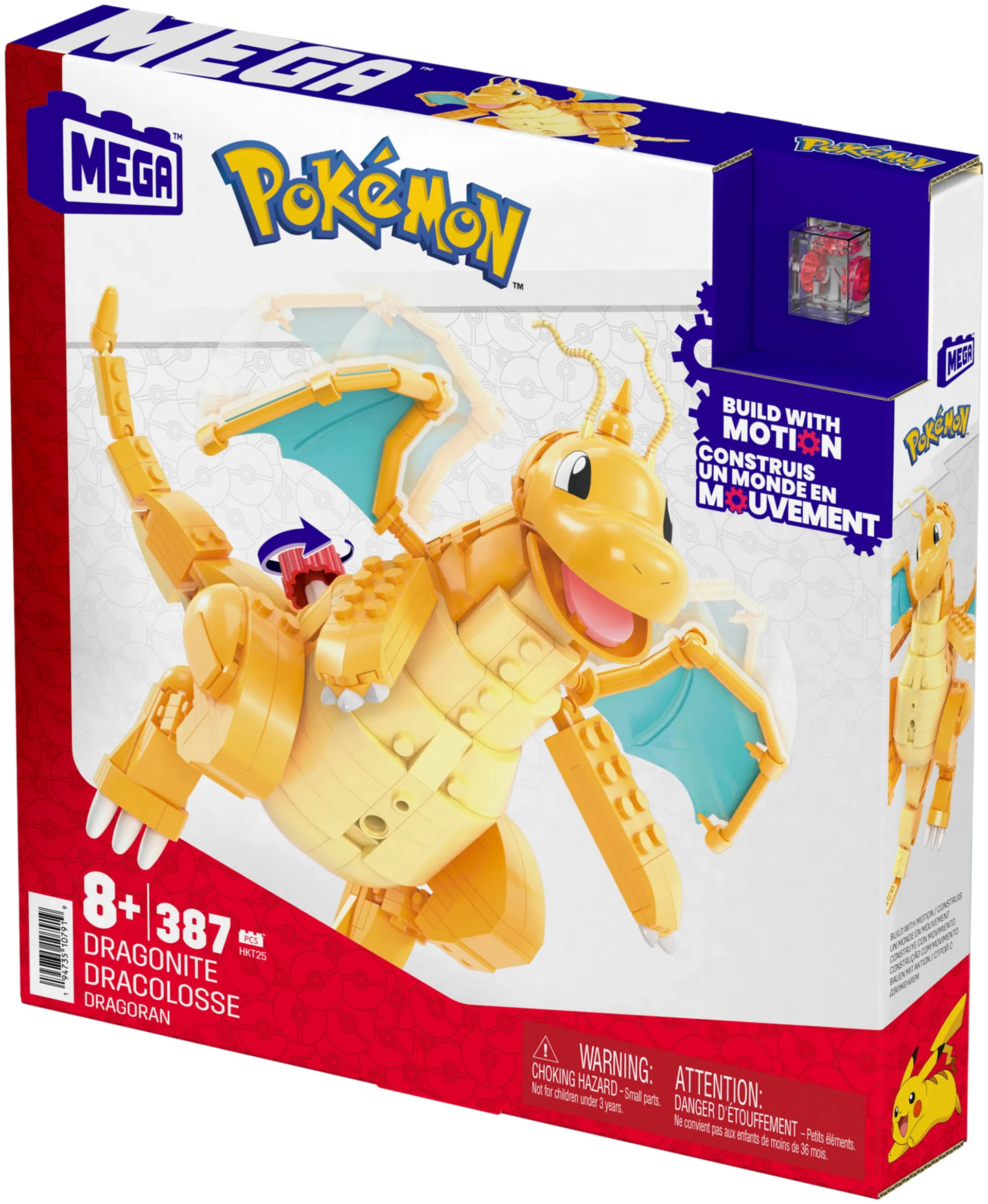 Mega Pokemon Atom Block Dragonite - 2