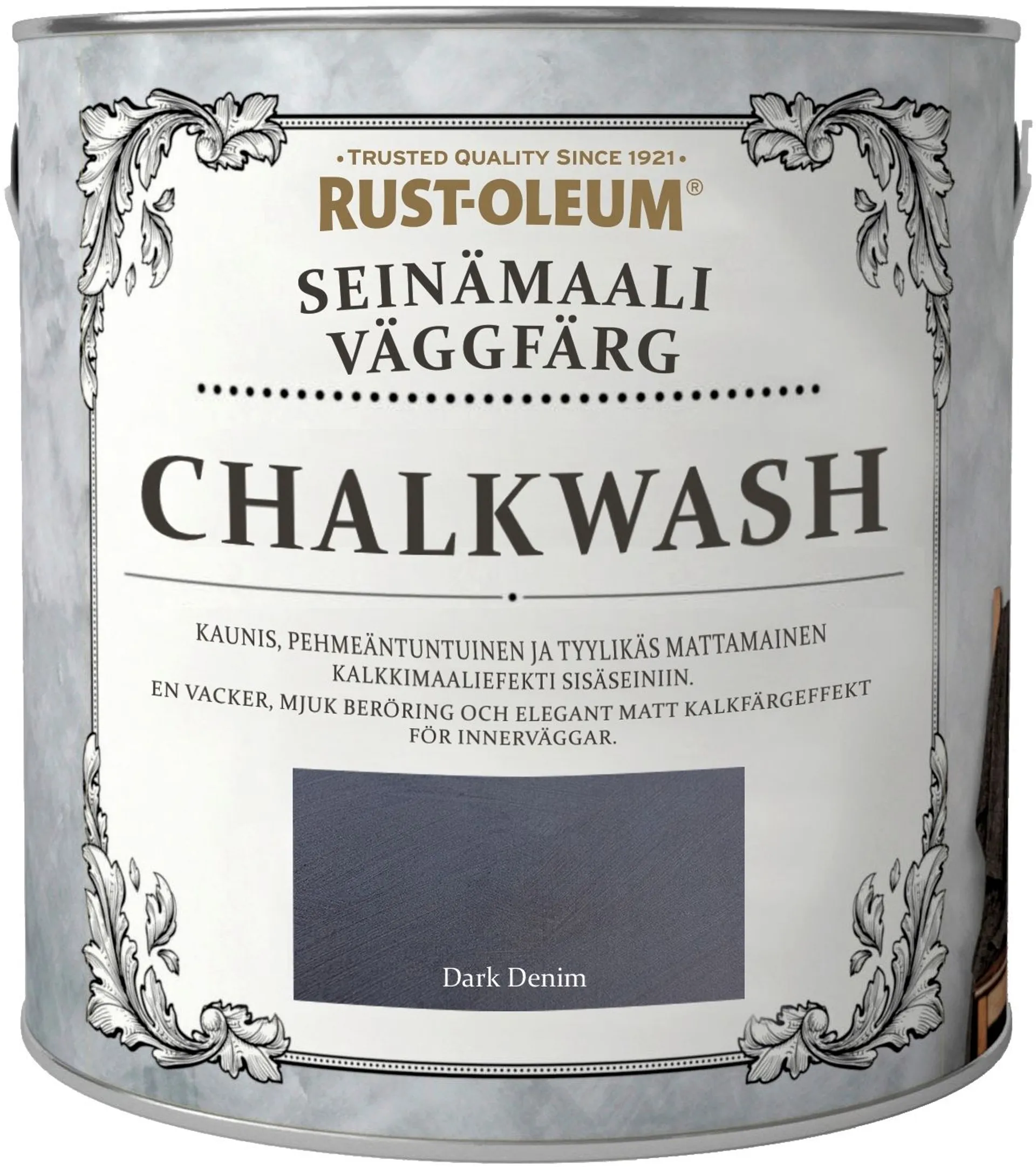 Rust-Oleum Chalkwash 2,5L Dark Denim Seinämaali - 1