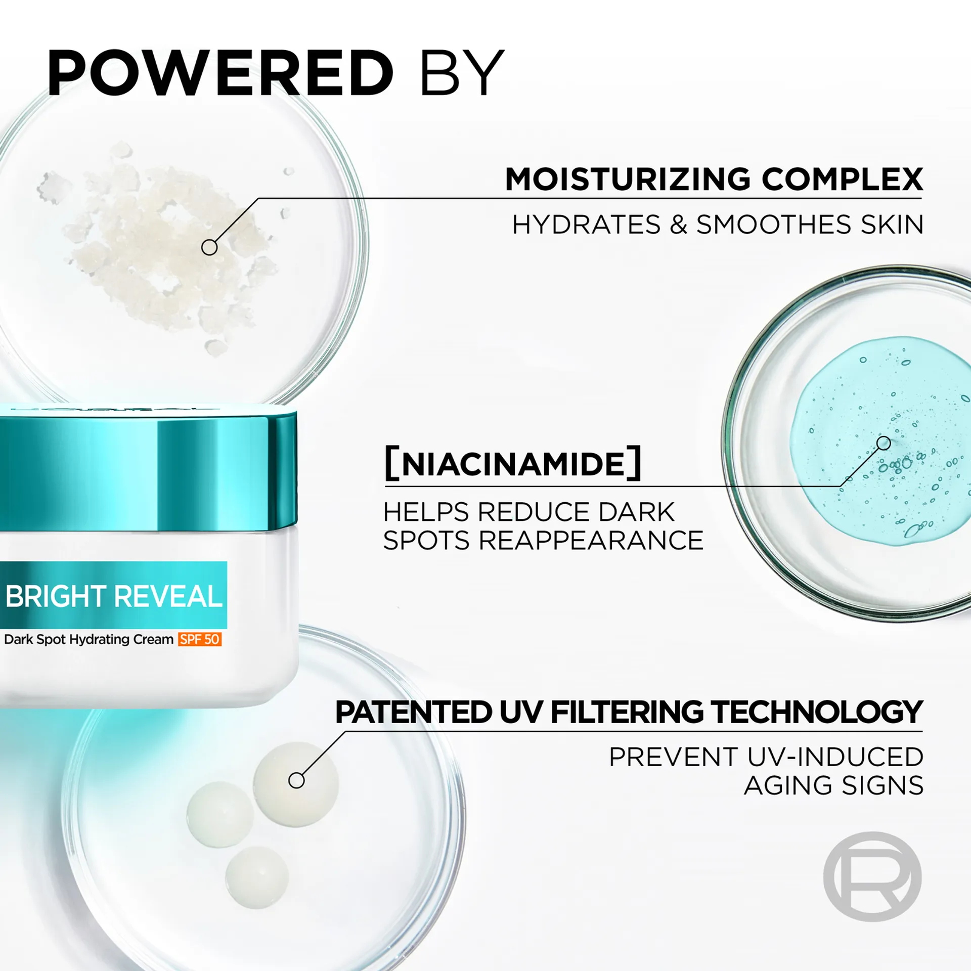 L'Oréal Paris Bright Reveal Niacinamide Dark Spot Hydrating Cream SK 50 päivävoide 50ml - 5