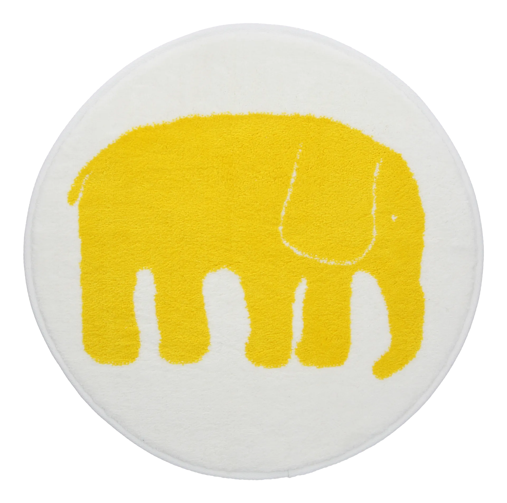 Finlayson kylpyhuoneenmatto Elefantti halk. 50 cm keltainen - 1