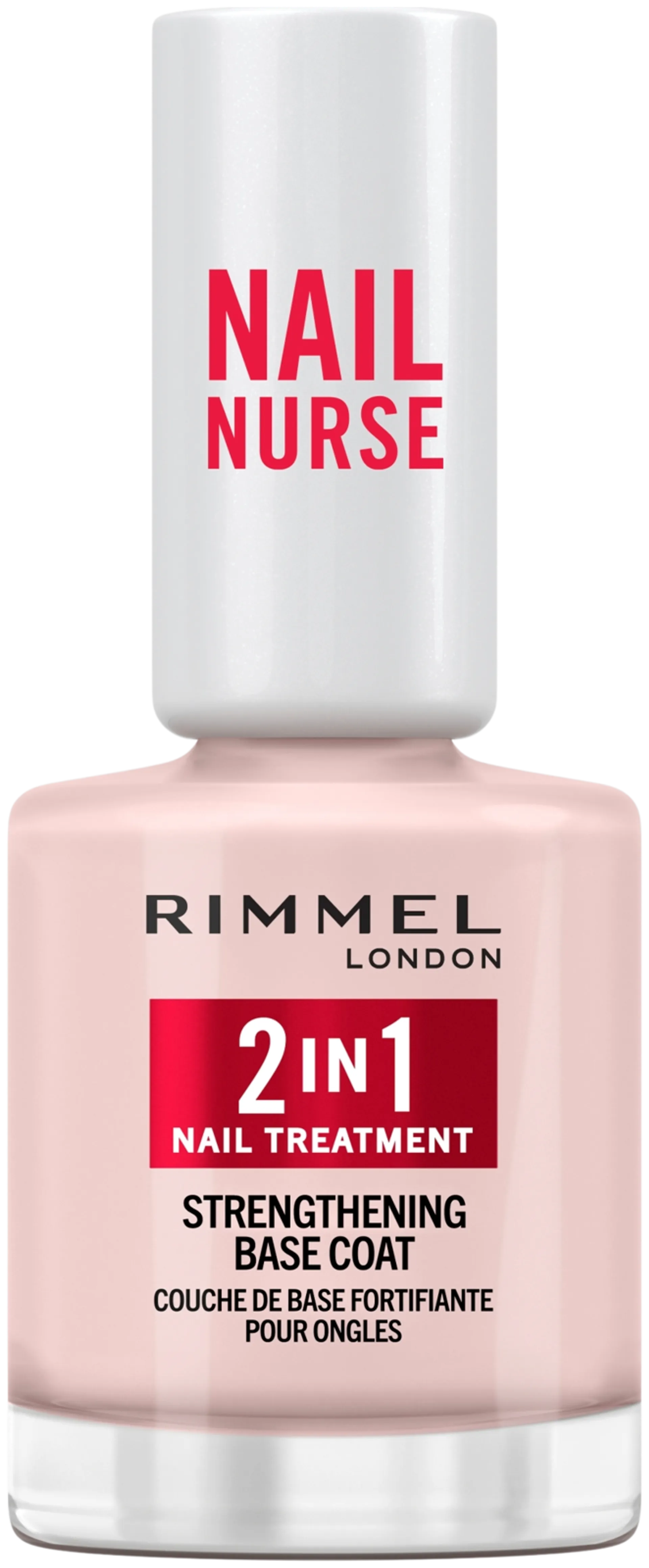Rimmel Nail Nurse Base Coat & Strenghtener 2in 1 12 ml aluslakka
