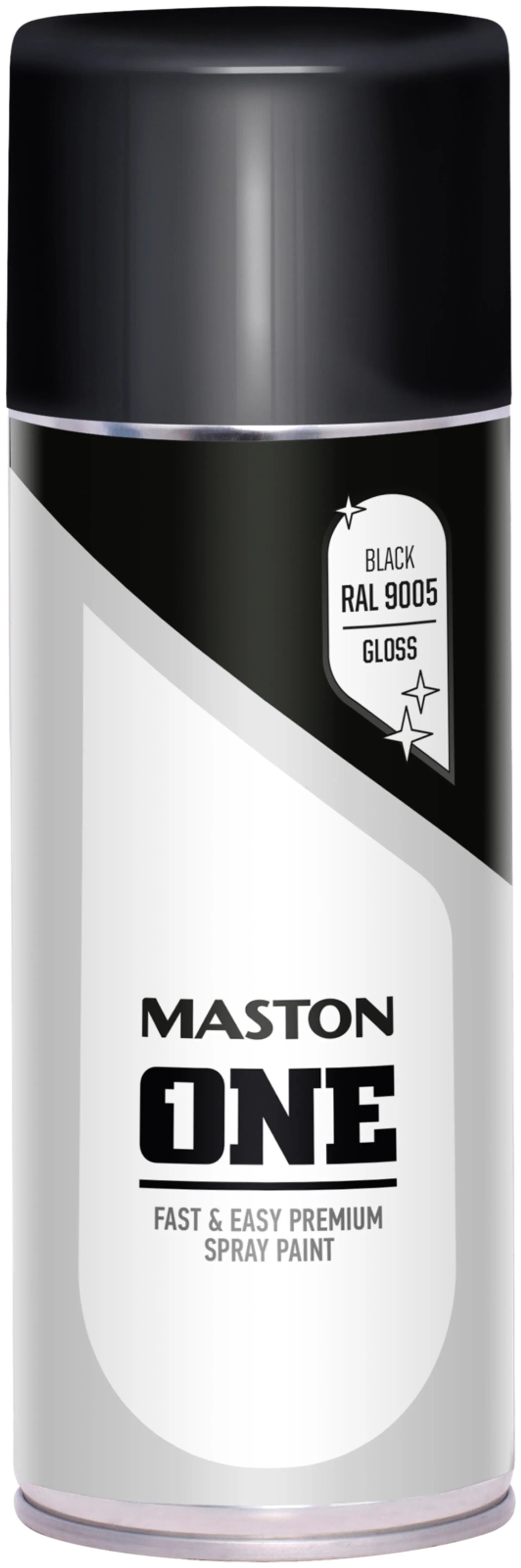 Maston One spraymaali kiiltävä musta 400ml