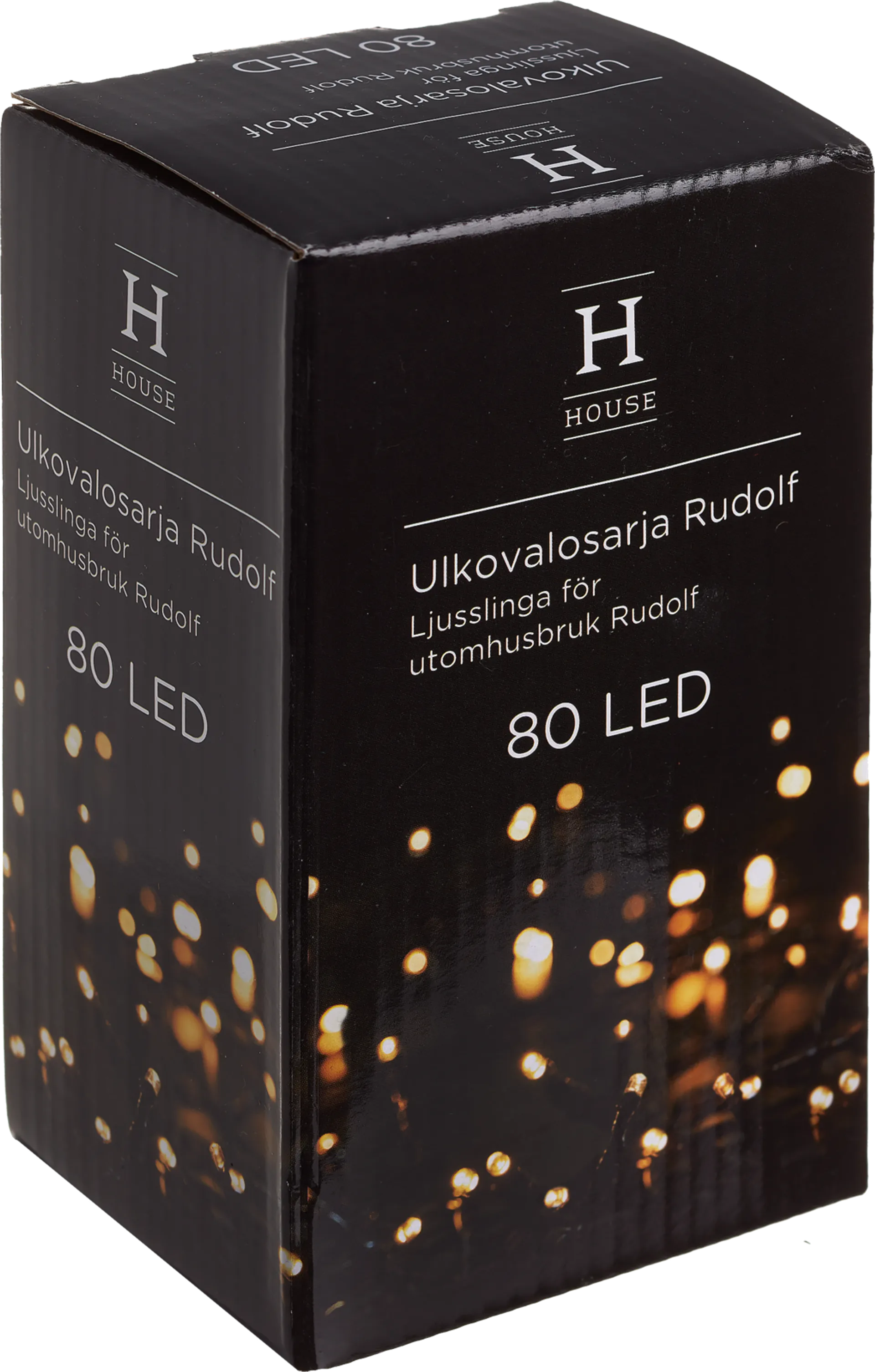 House ulkovalosarja Rudolf, 80 LED-lamppua