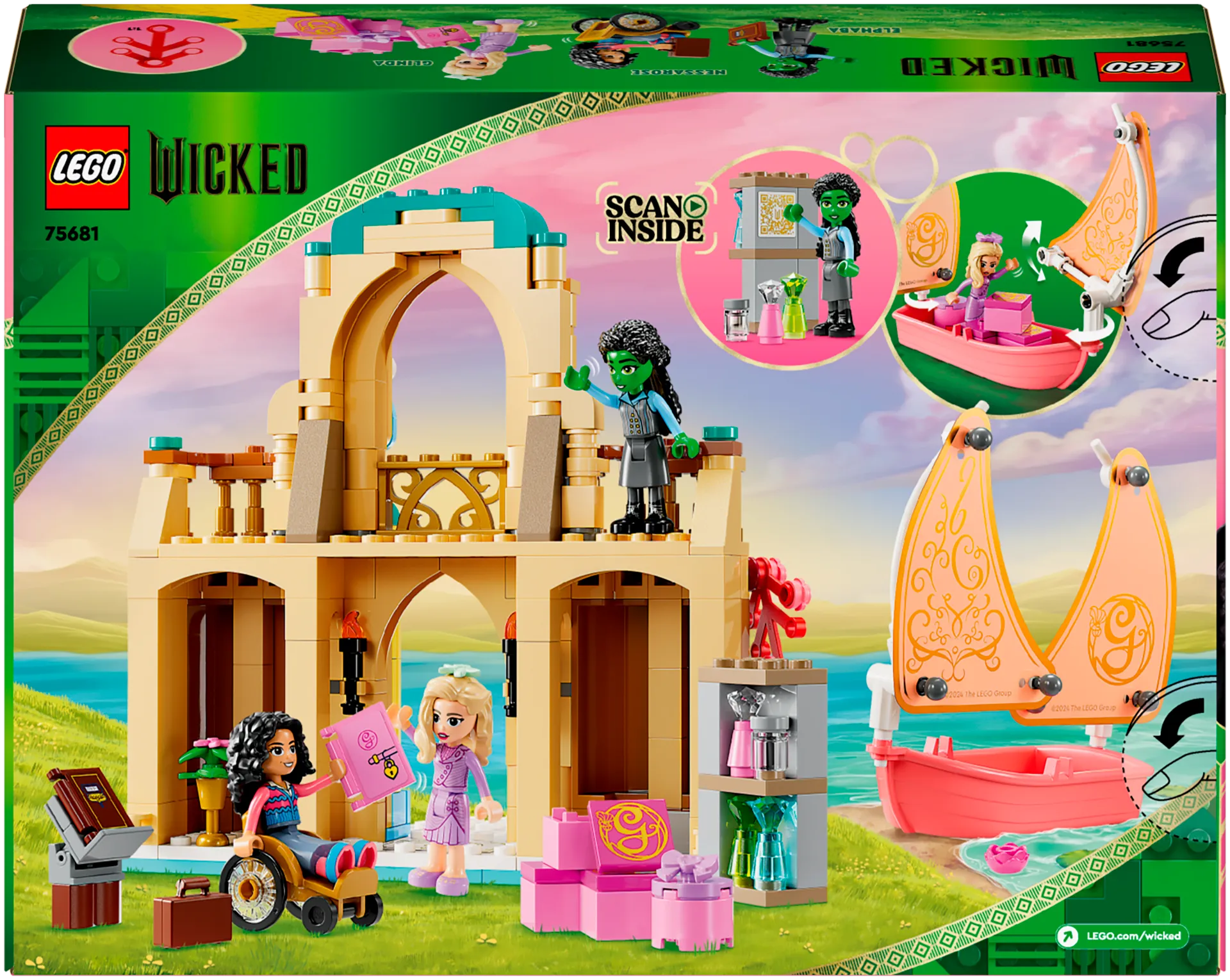 LEGO Wicked Glinda, Elphaba ja Nessarose Shizin yliopistossa, Rakennussetti 75681 - 3