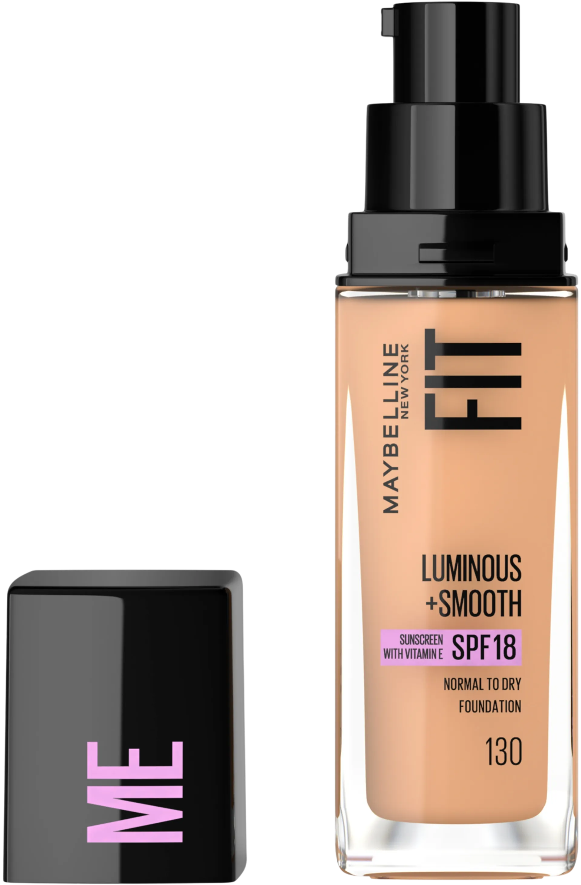 Maybelline New York  Fit Me Luminous & Smooth 130 Buff Beige -meikkivoide 30ml - 2