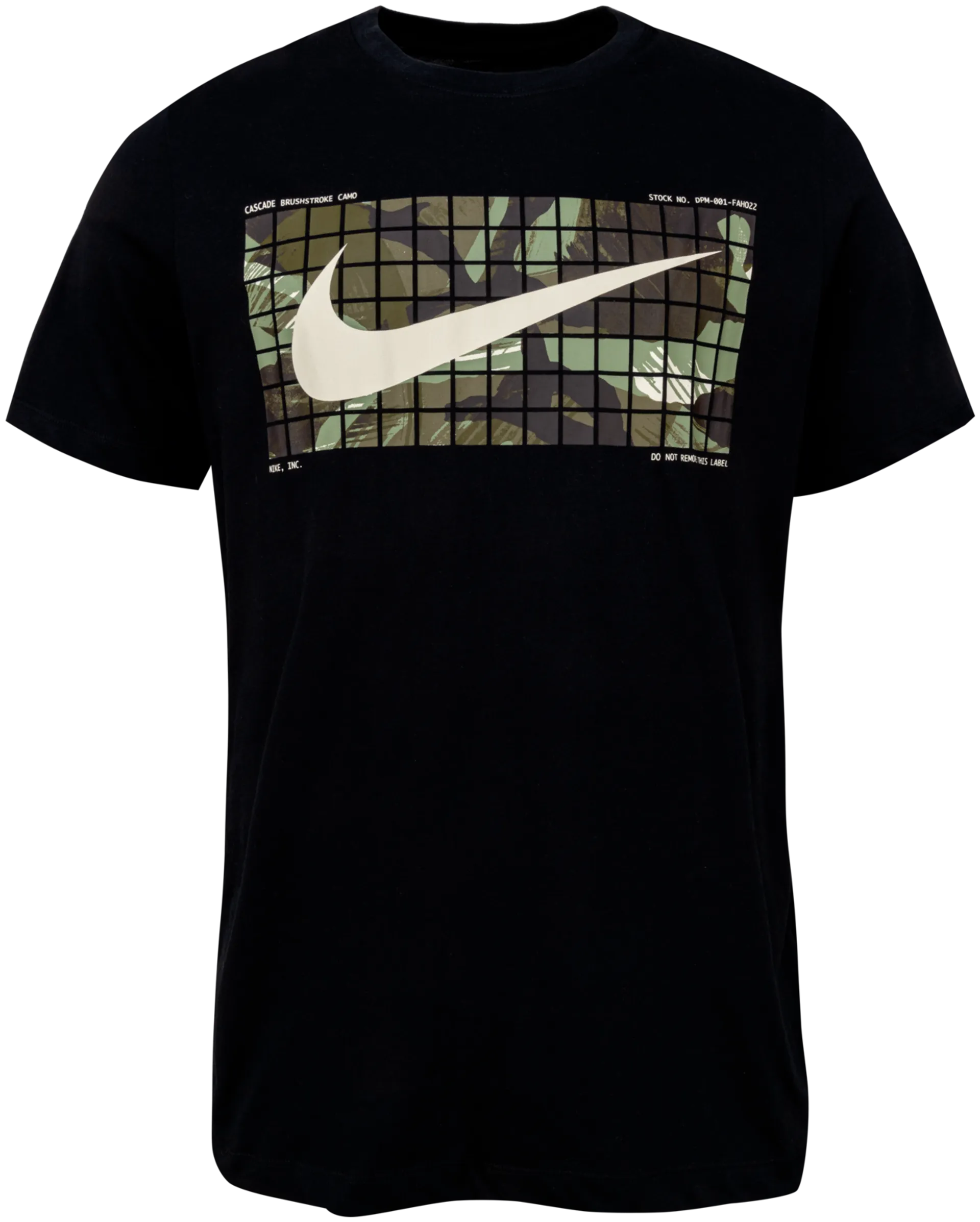 Nike miesten treenipaita Dri-FIT Camo FJ2446 - BLACK - 1