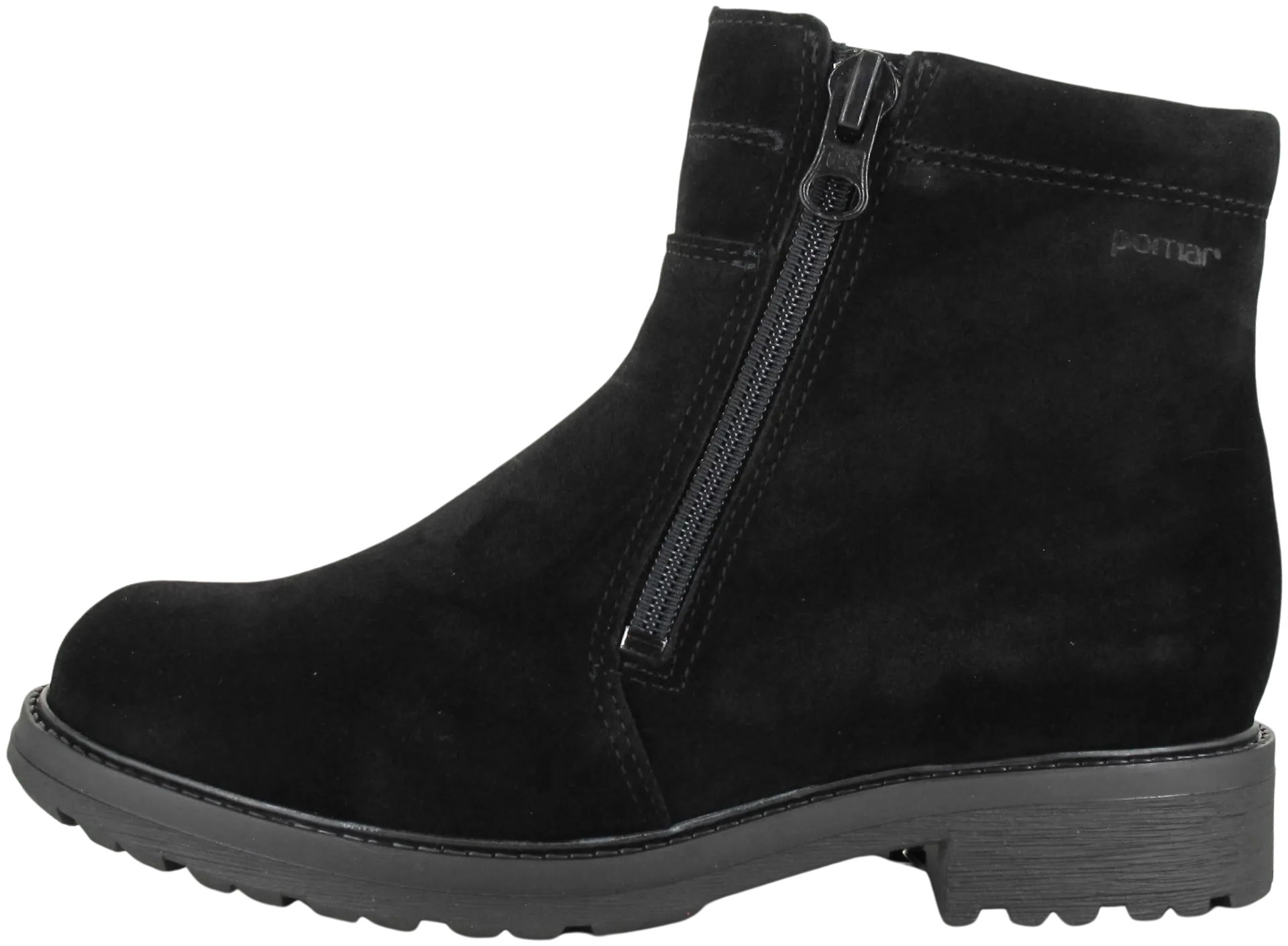 Pomar naisten XW nilkkuri Tupas 18405-120 - Black suede (W l) - 1