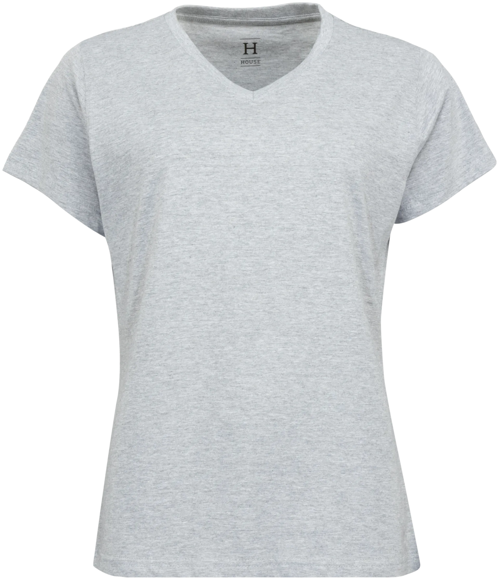House naisten t-paita Veronica-J - Lt.grey melange - 1