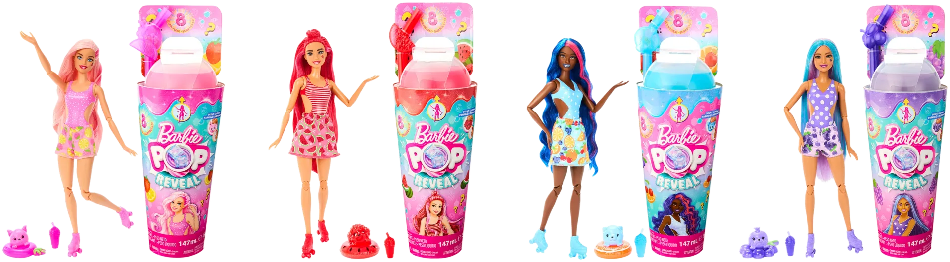 Barbie Pop Reveal Juicy Fruits, erilaisia - 1