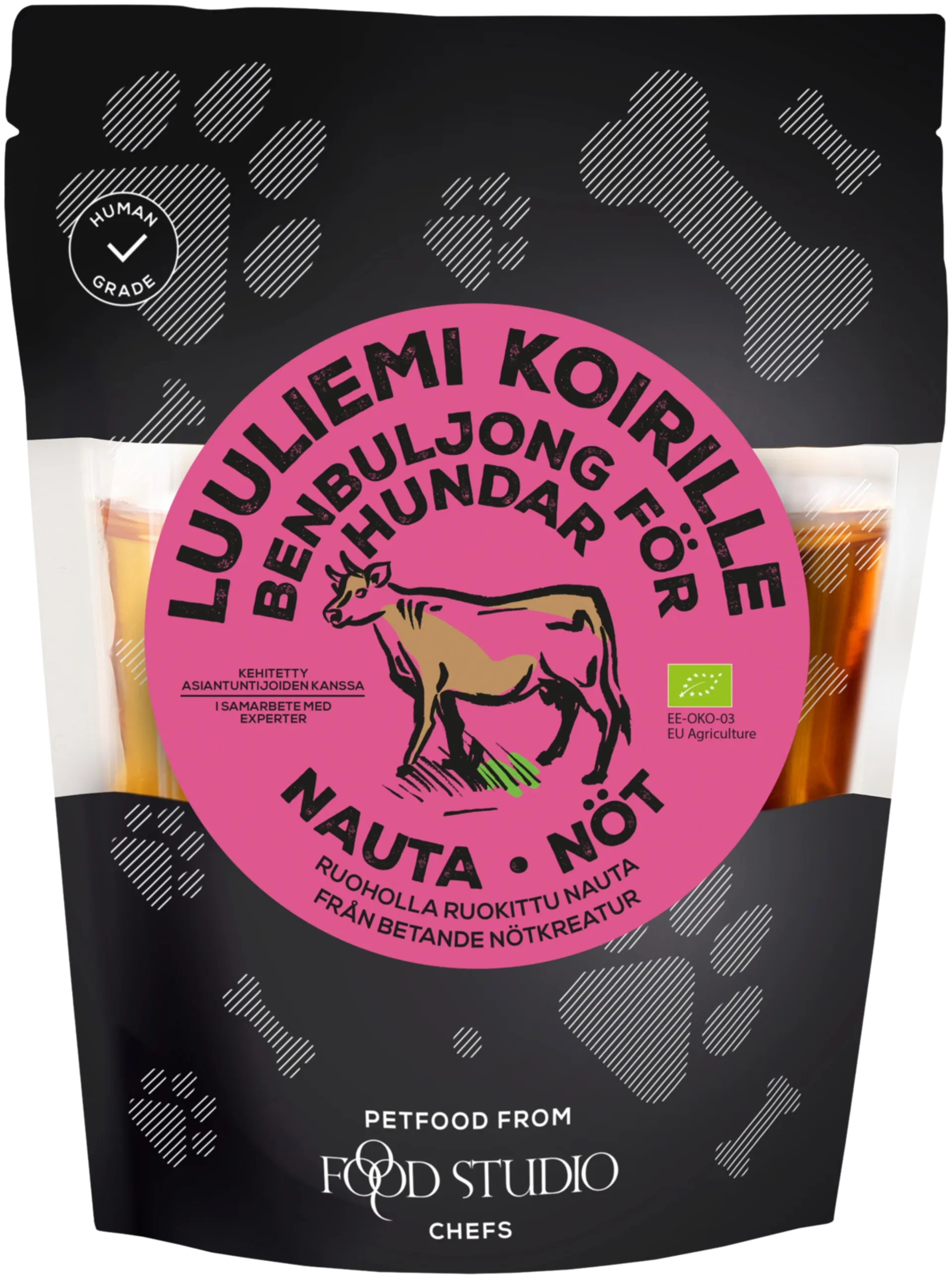 Foodstudio luomu lihaliemi koirille 350 ml