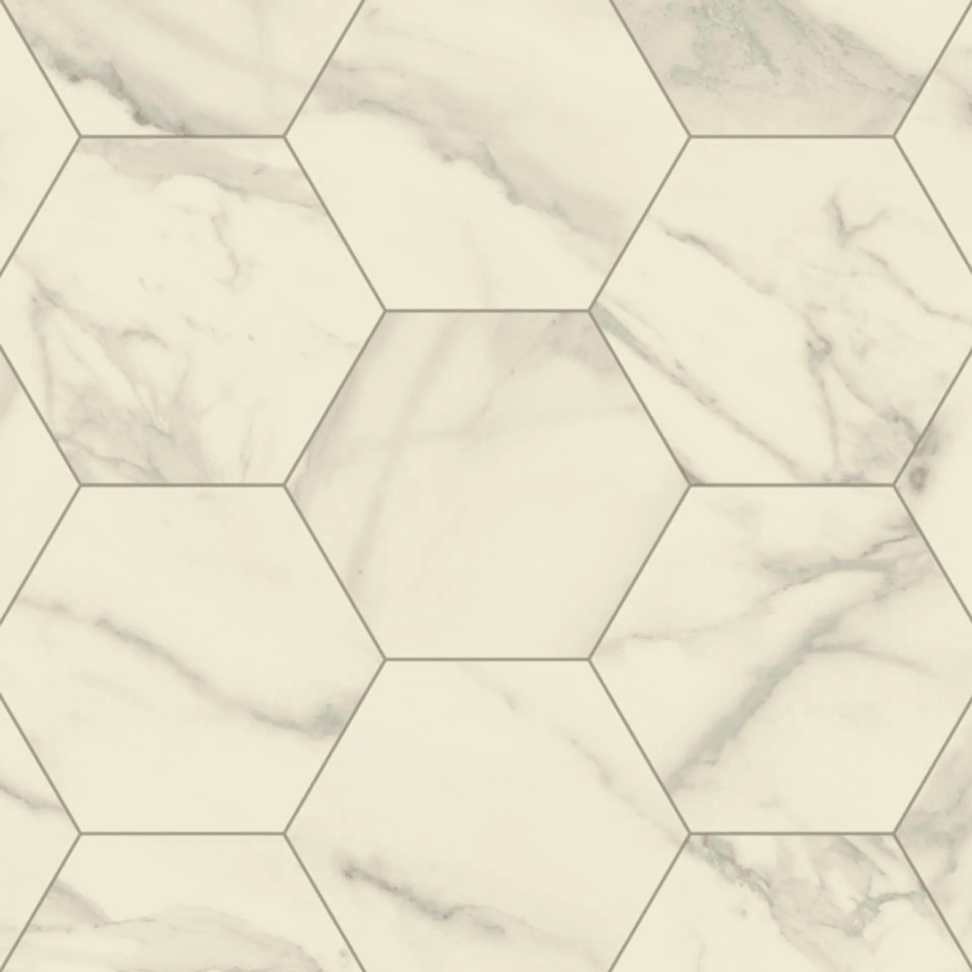 Tarkett märkätilan lattia Aquarelle XL Marble Bianco Hexagon-White, leveys 4 m