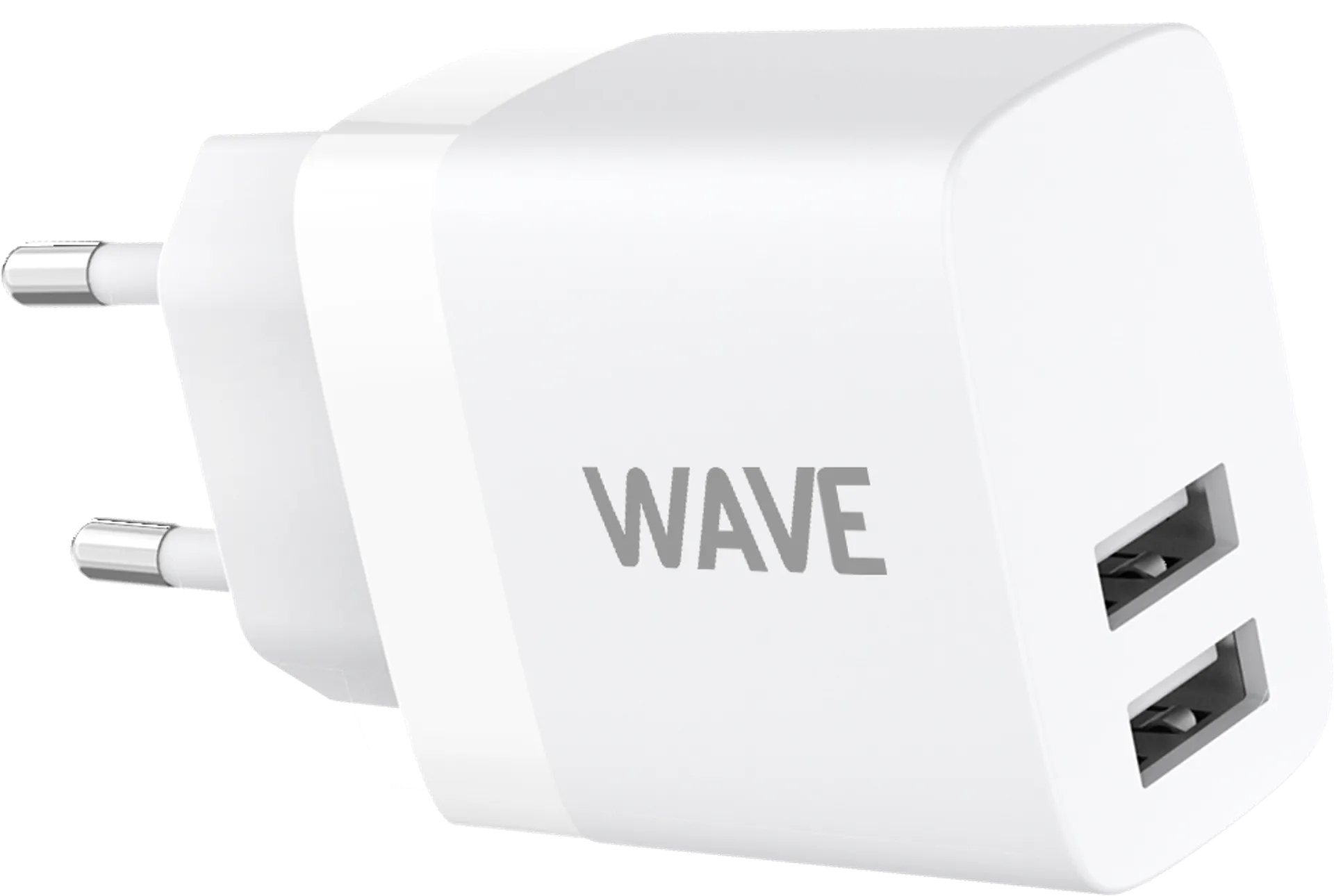 Wave verkkolaturi 2 x USB-A (17W) valkoinen - 1