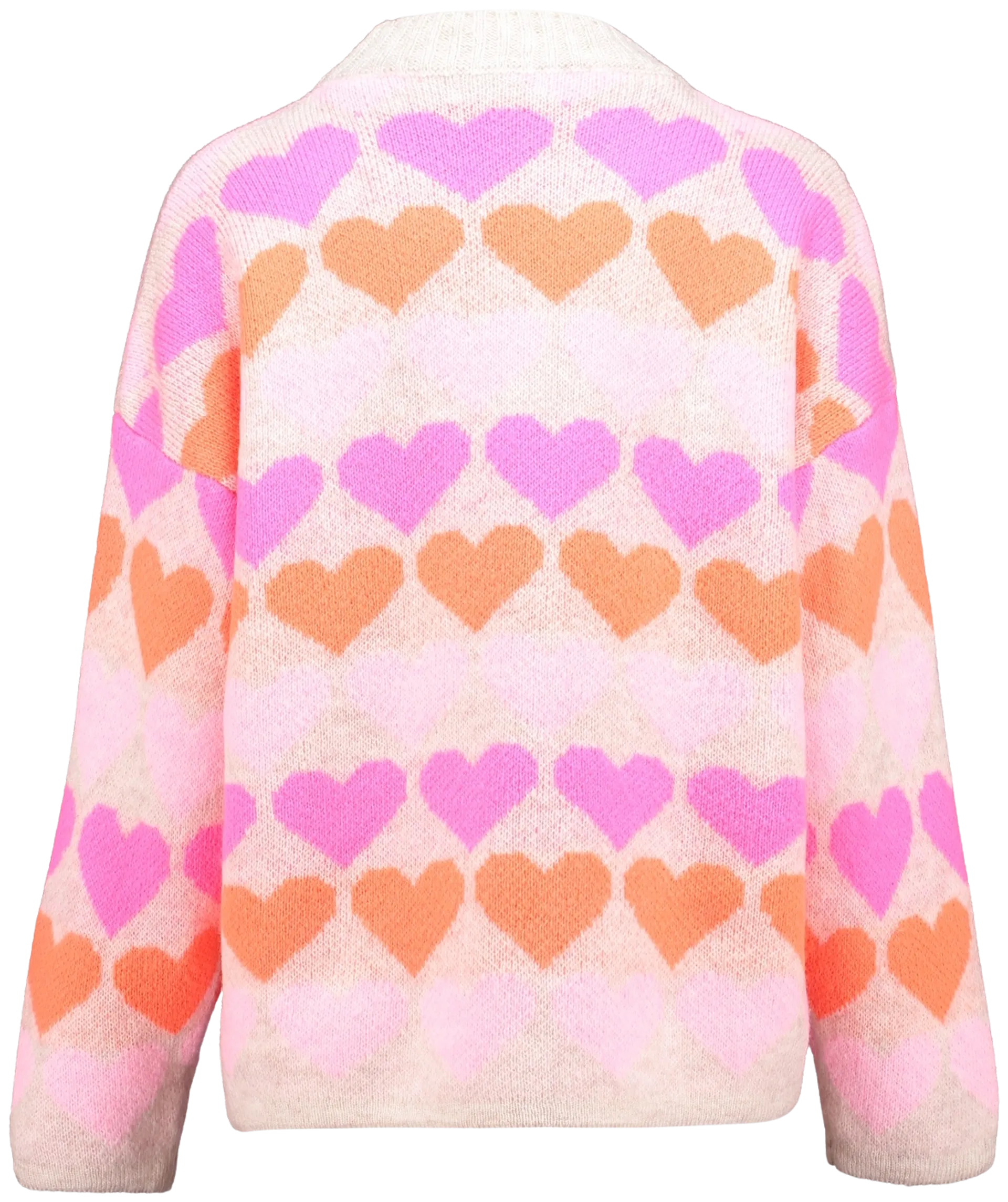 Hailys naisten neule Sa44nna UNF-3305 - beige/pink heart - 3