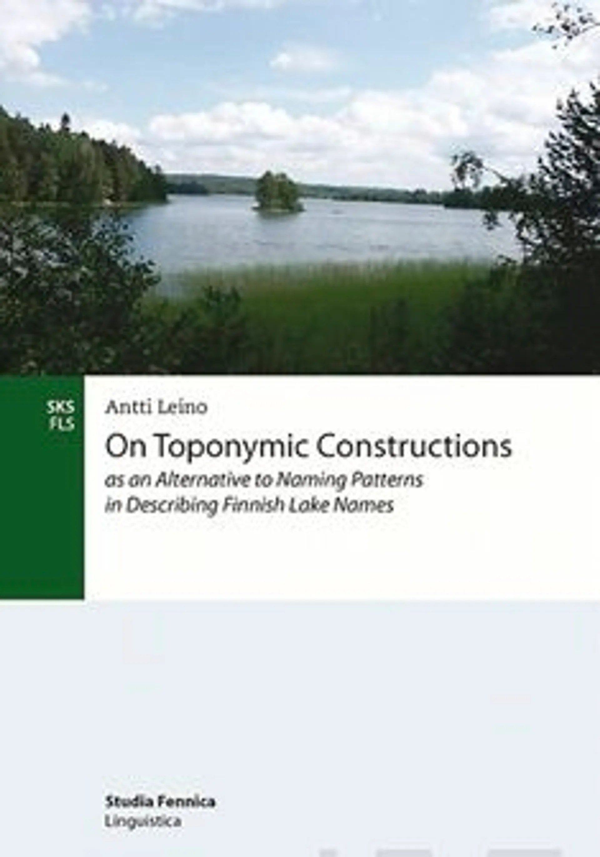 Leino, On toponymic constructions as an alternative to naming patterns in describing Finnish lake names